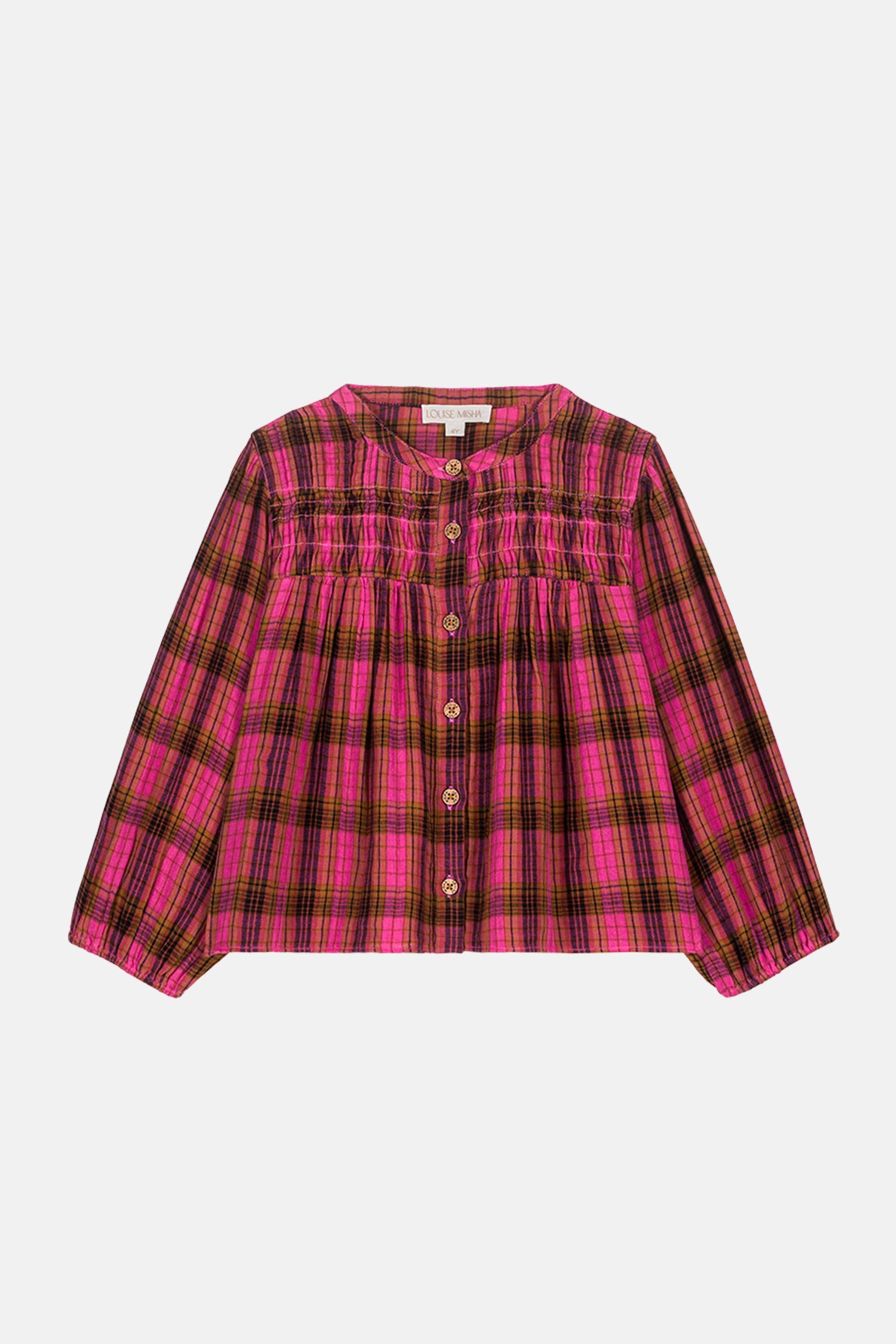 Jallyli Blouse - Pink Alp Checks