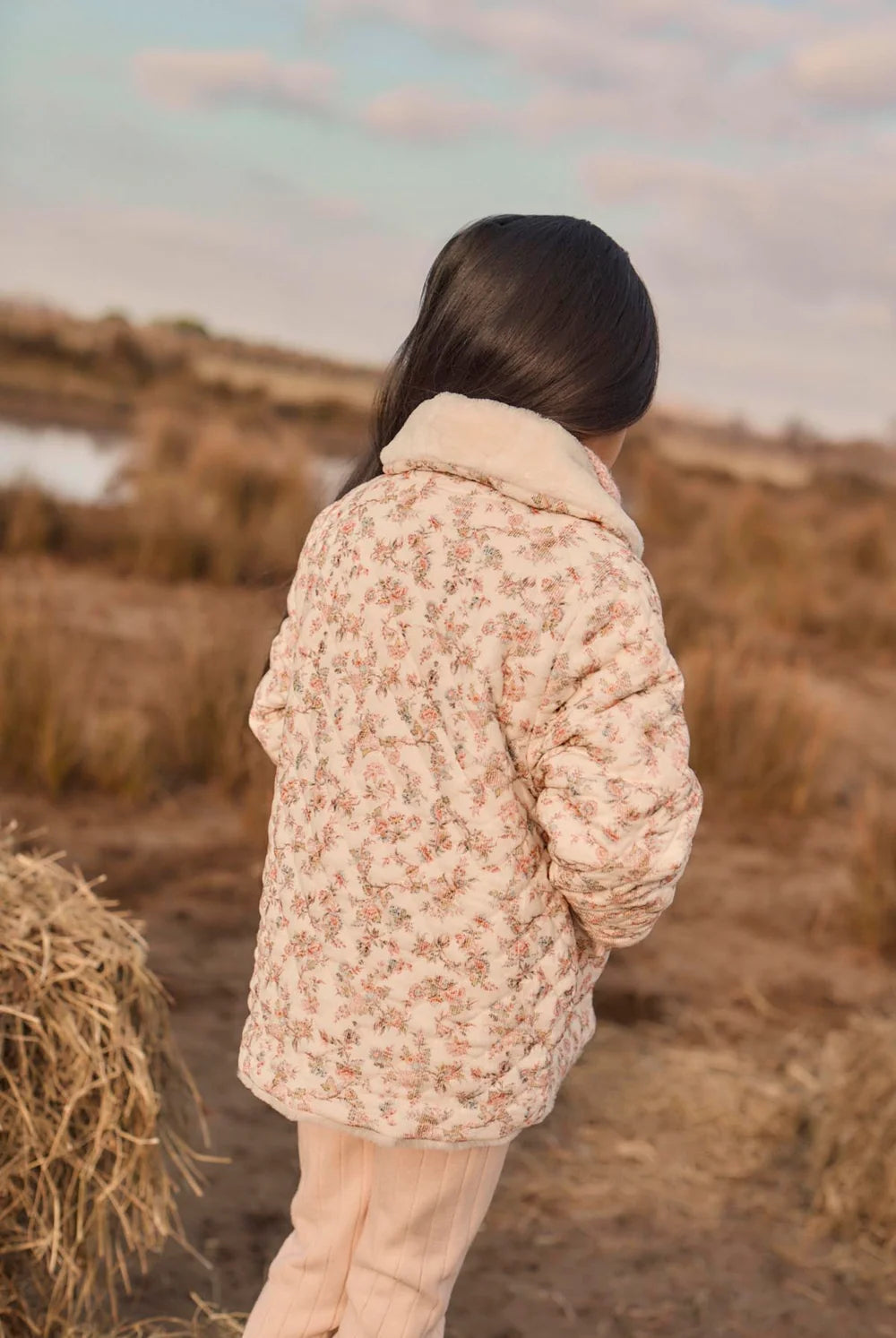Dalila Reversible Coat - Cream Carnation Vale