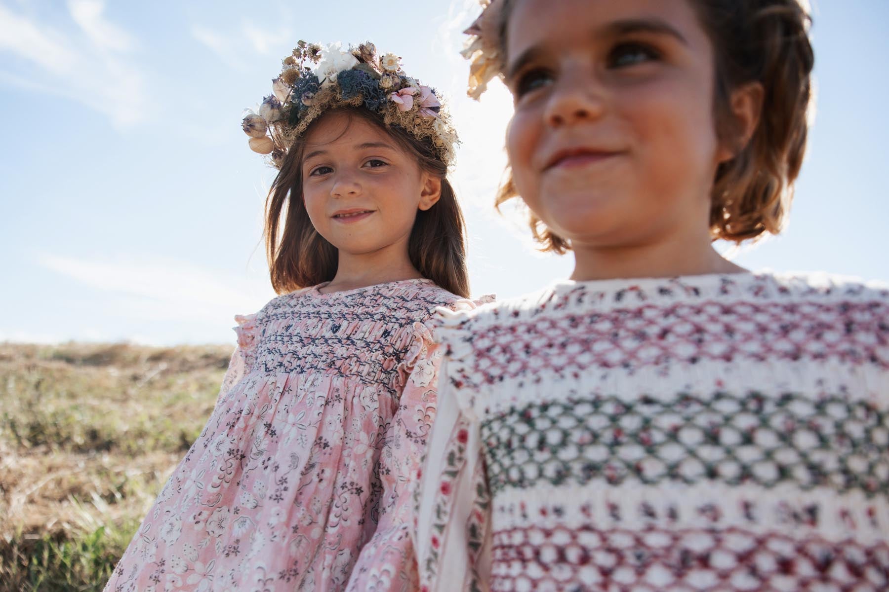 Saralina Dress - Cream Pink Sorrel