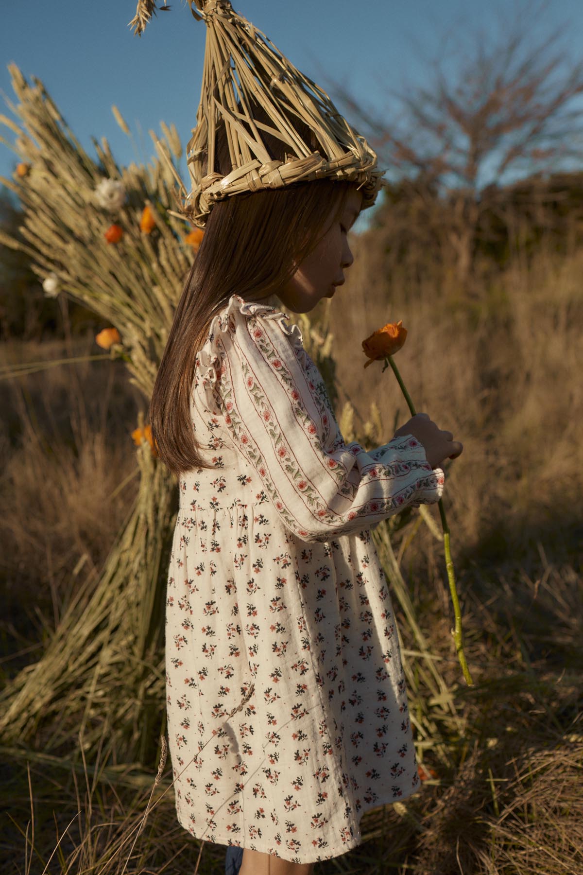 Saralina Dress - Cream Pink Sorrel