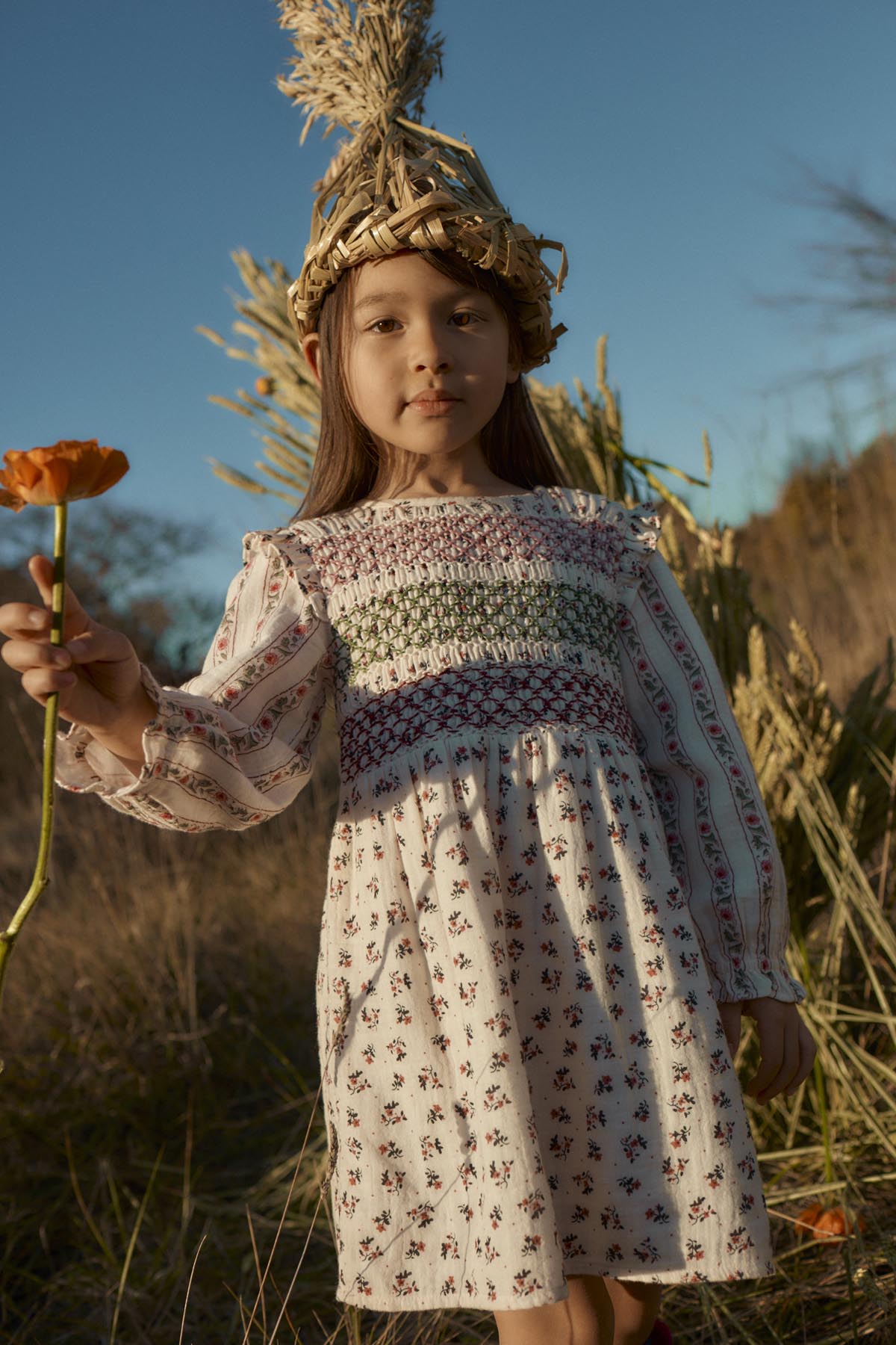 Saralina Dress - Cream Pink Sorrel