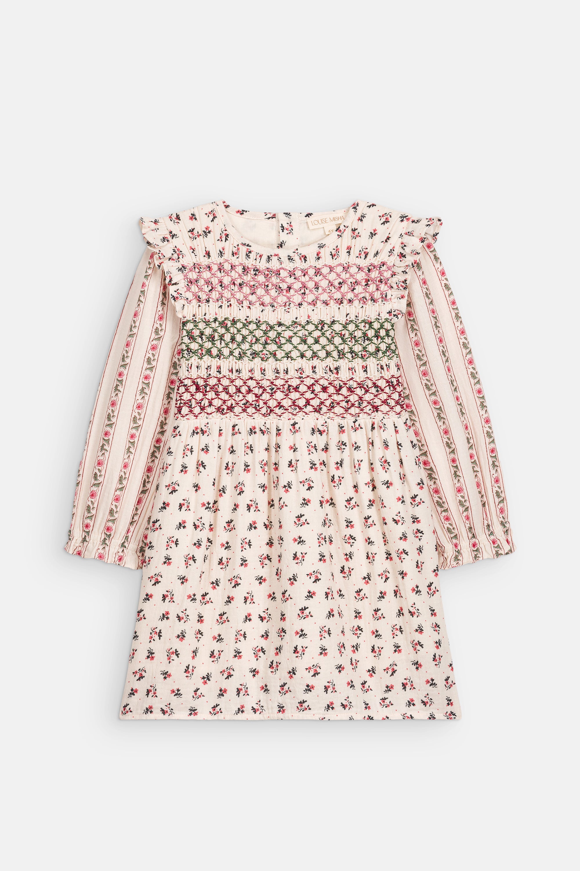Saralina Dress - Cream Pink Sorrel