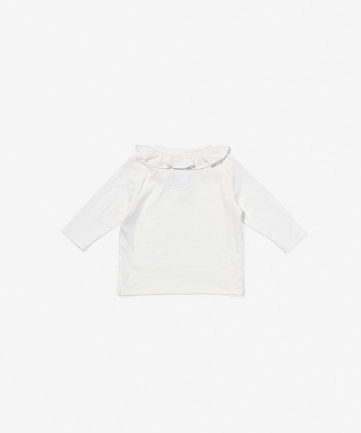 Hen Baby Shirt - Vanilla Piping