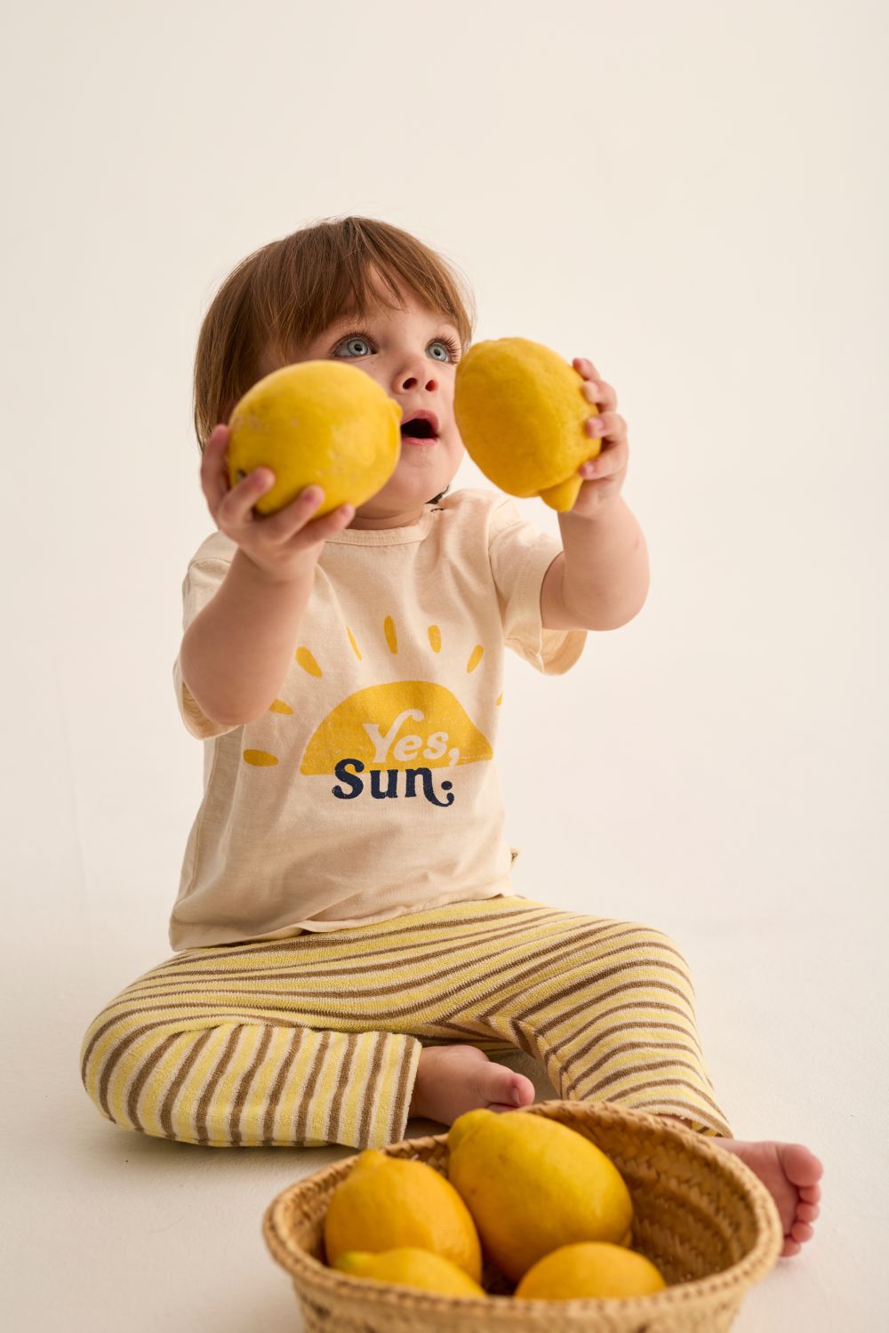 Ian Soft Slub Cotton Baby T-Shirt - Ivory