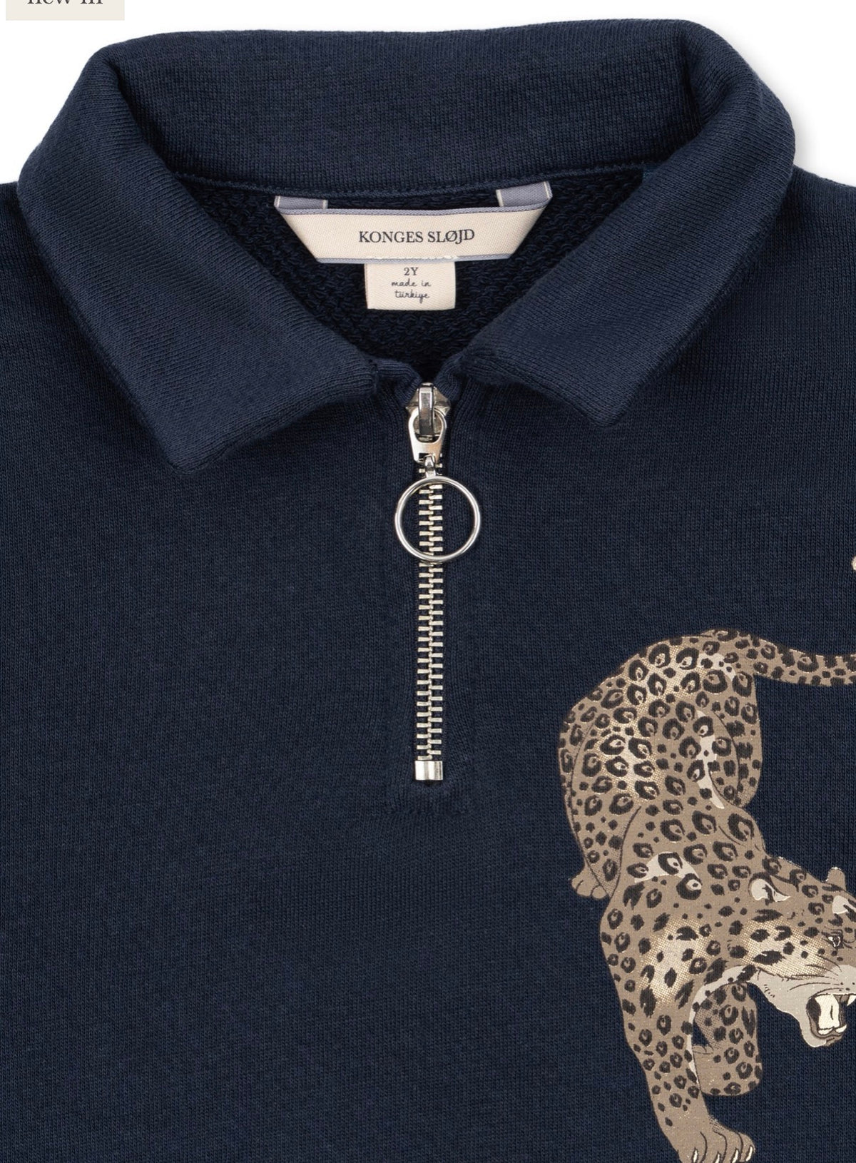 Loupy Half Zip Polo OCS - Navy Blazer