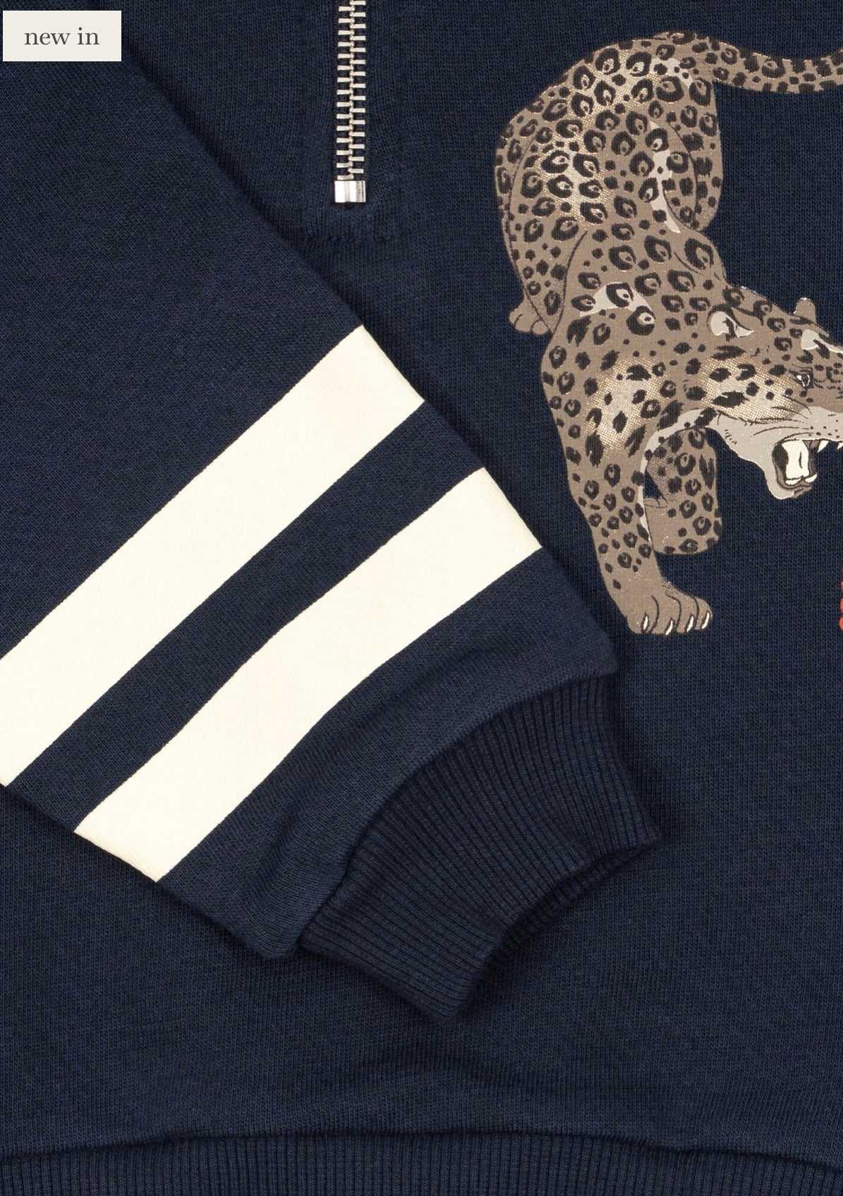 Loupy Half Zip Polo OCS - Navy Blazer