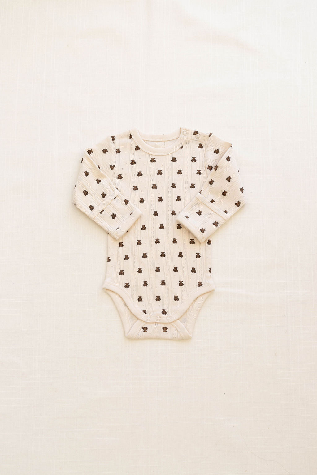 Onesie + Pant Set | Pointelle - Teddy