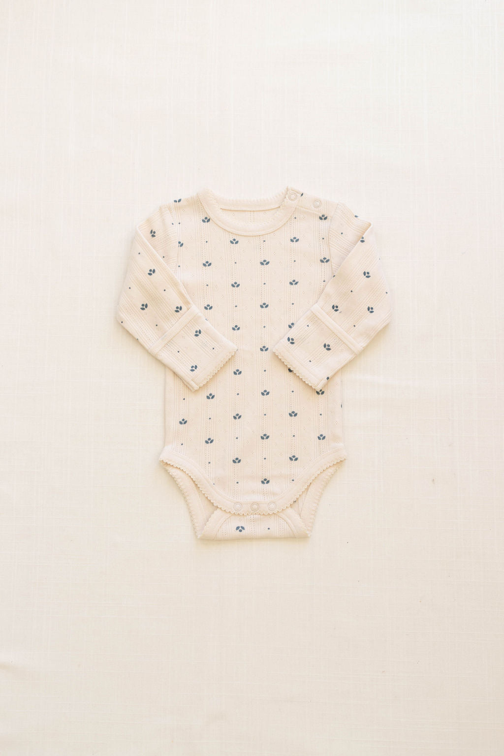 Onesie + Pant Set | Pointelle - Bluebelle