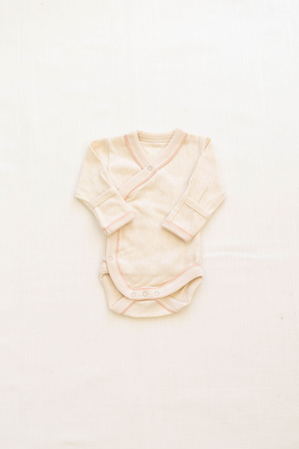 Wrap Onesie + Pant Set | Pointelle - Milk and Petal