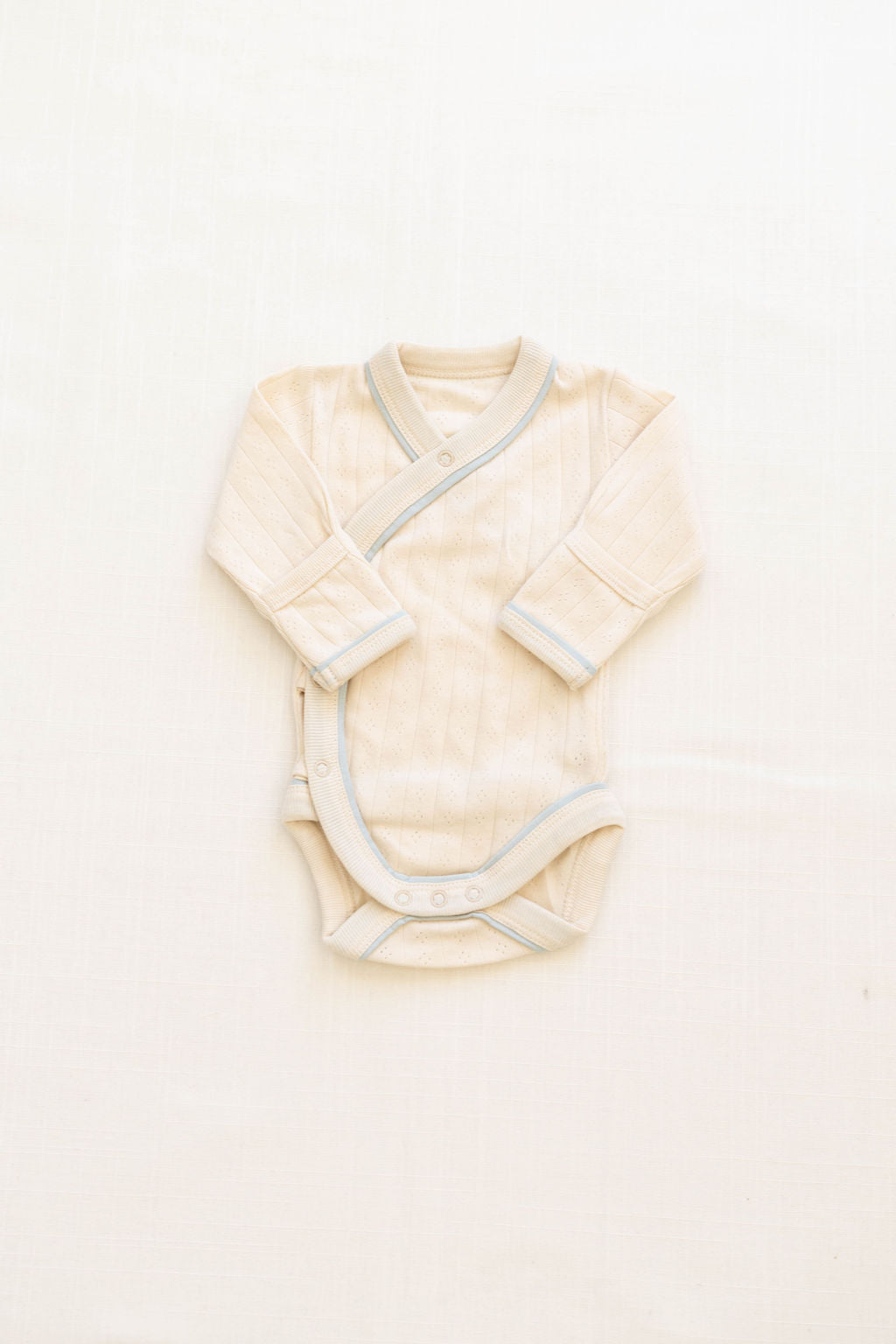 Wrap Onesie + Pant Set | Pointelle - Milk and Powder