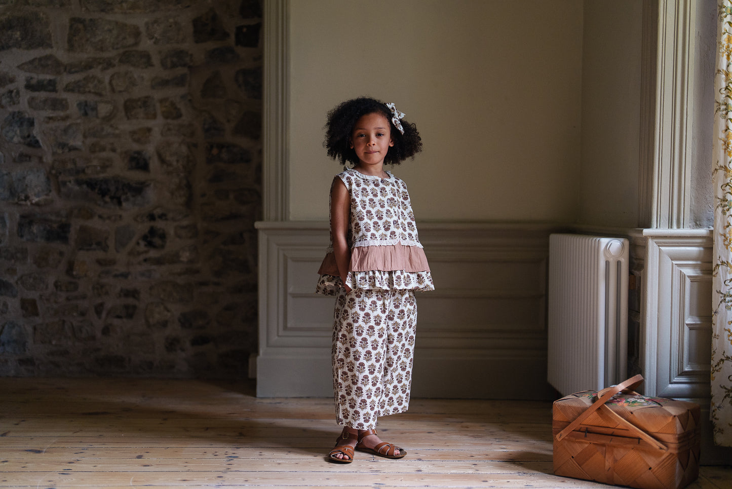 Bonnie Blouse Jaipur Floral - Tea Rose