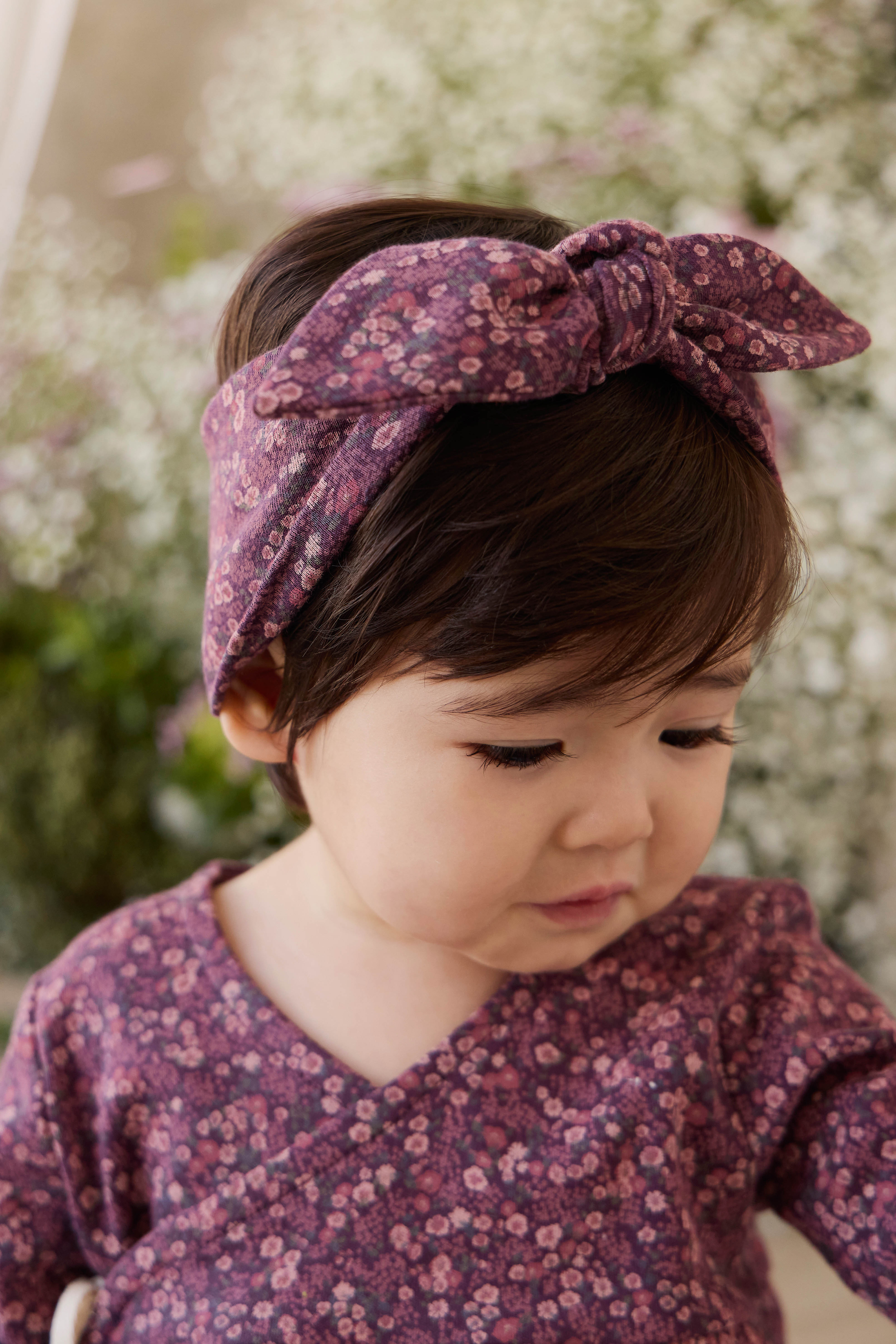 Organic Cotton Headband - Fig Floral