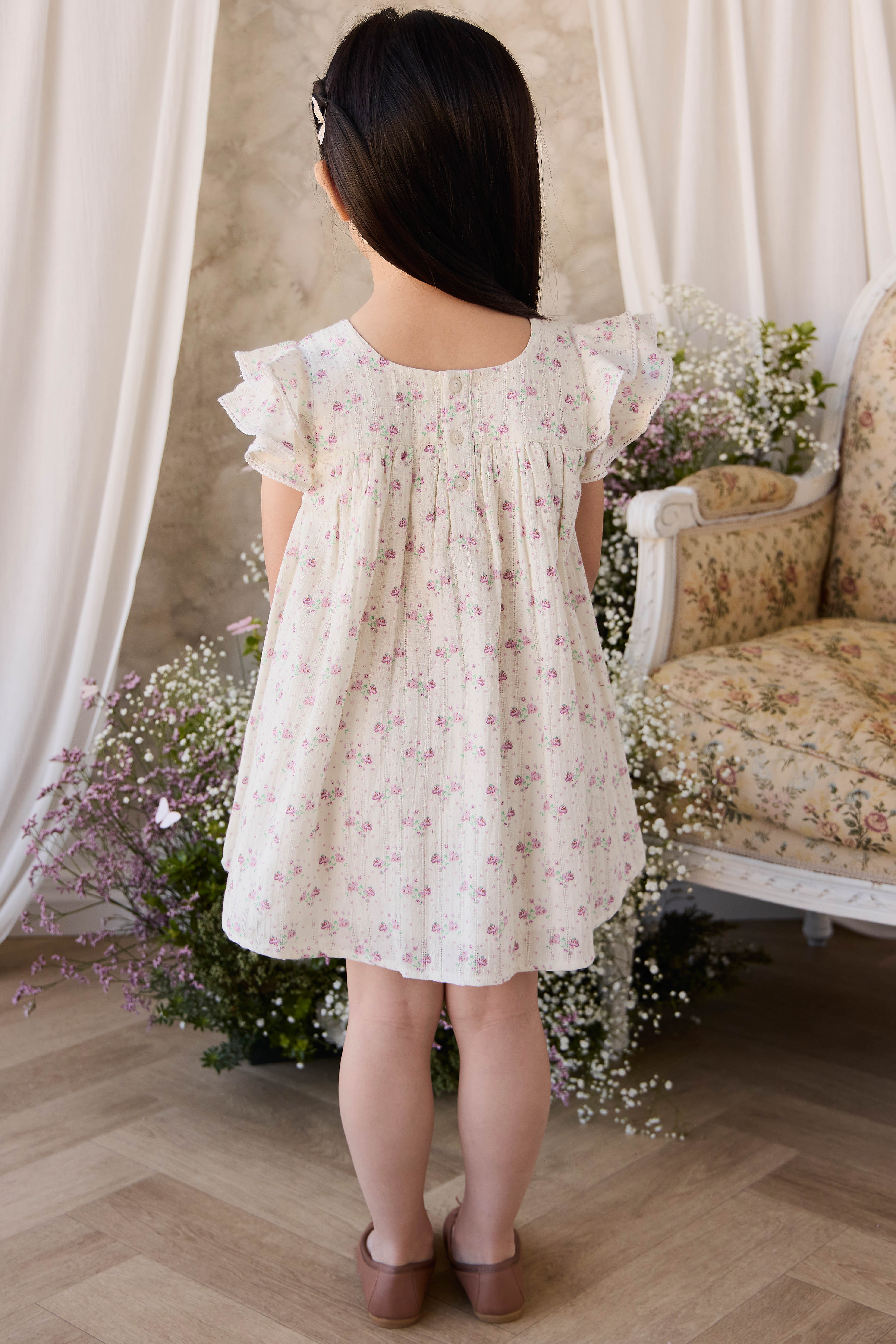 Organic Cotton Caroline Dress - Molly Lilac