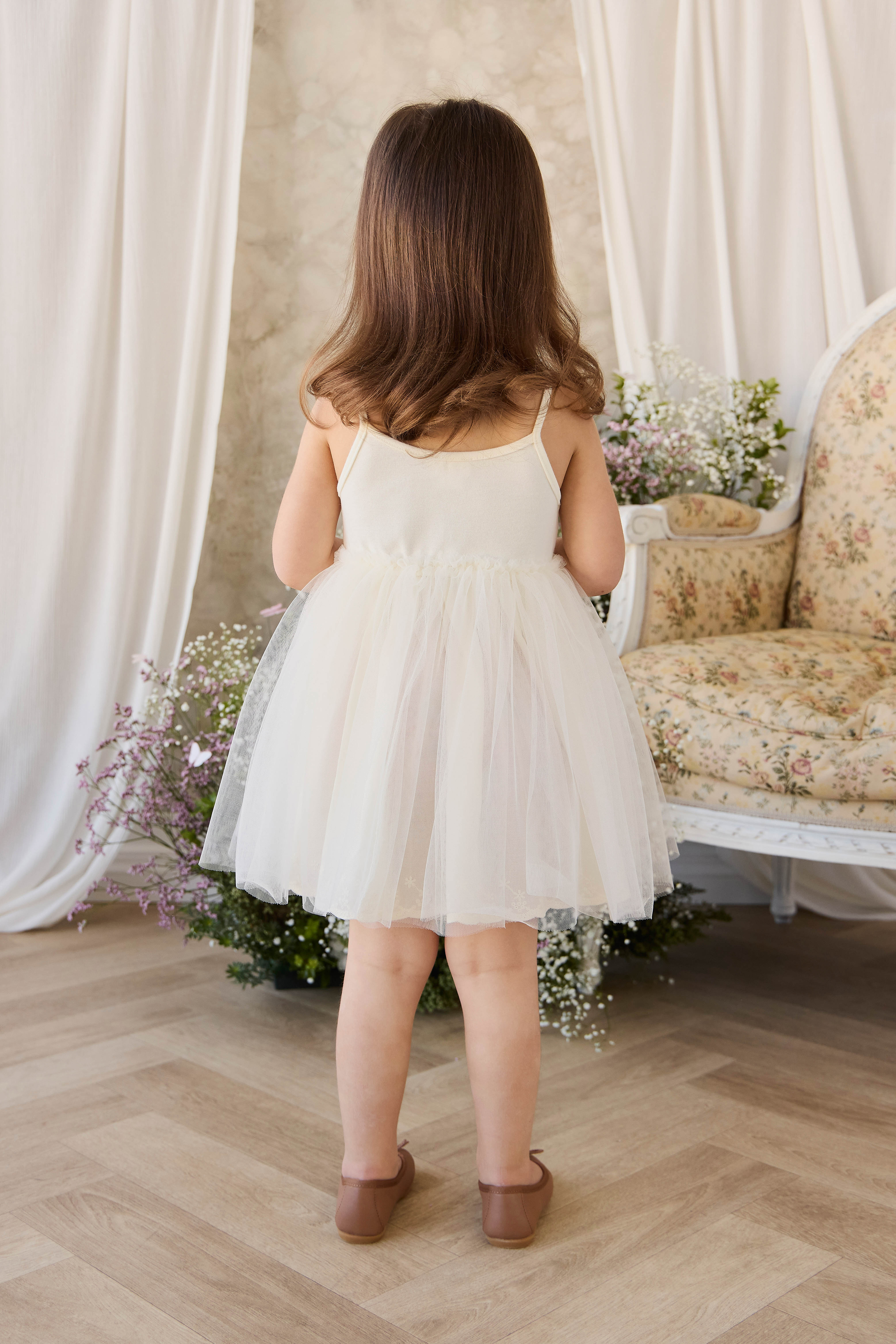 Leonie Dress - Parchment