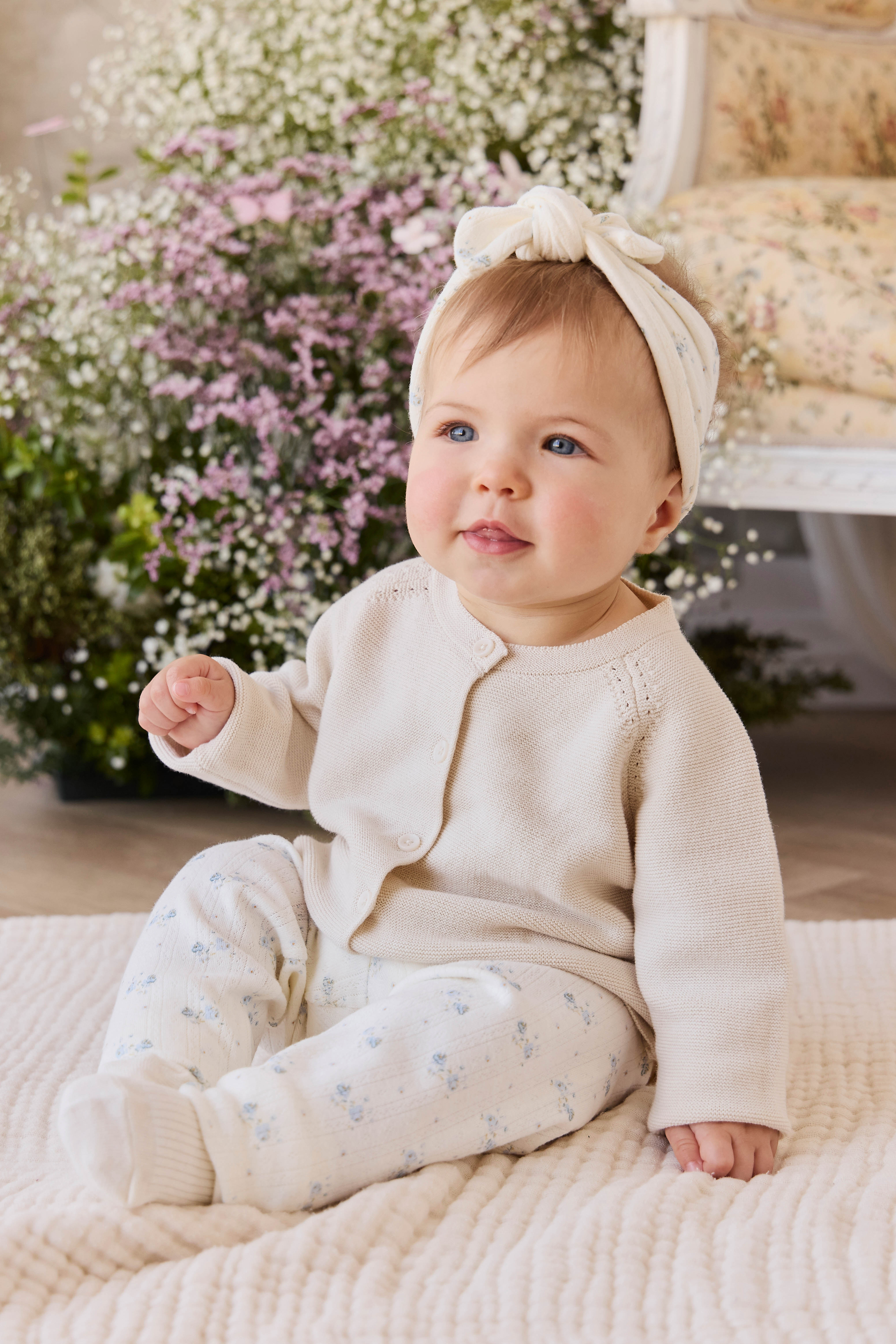 Delaney Knitted Cardigan - Vanilla