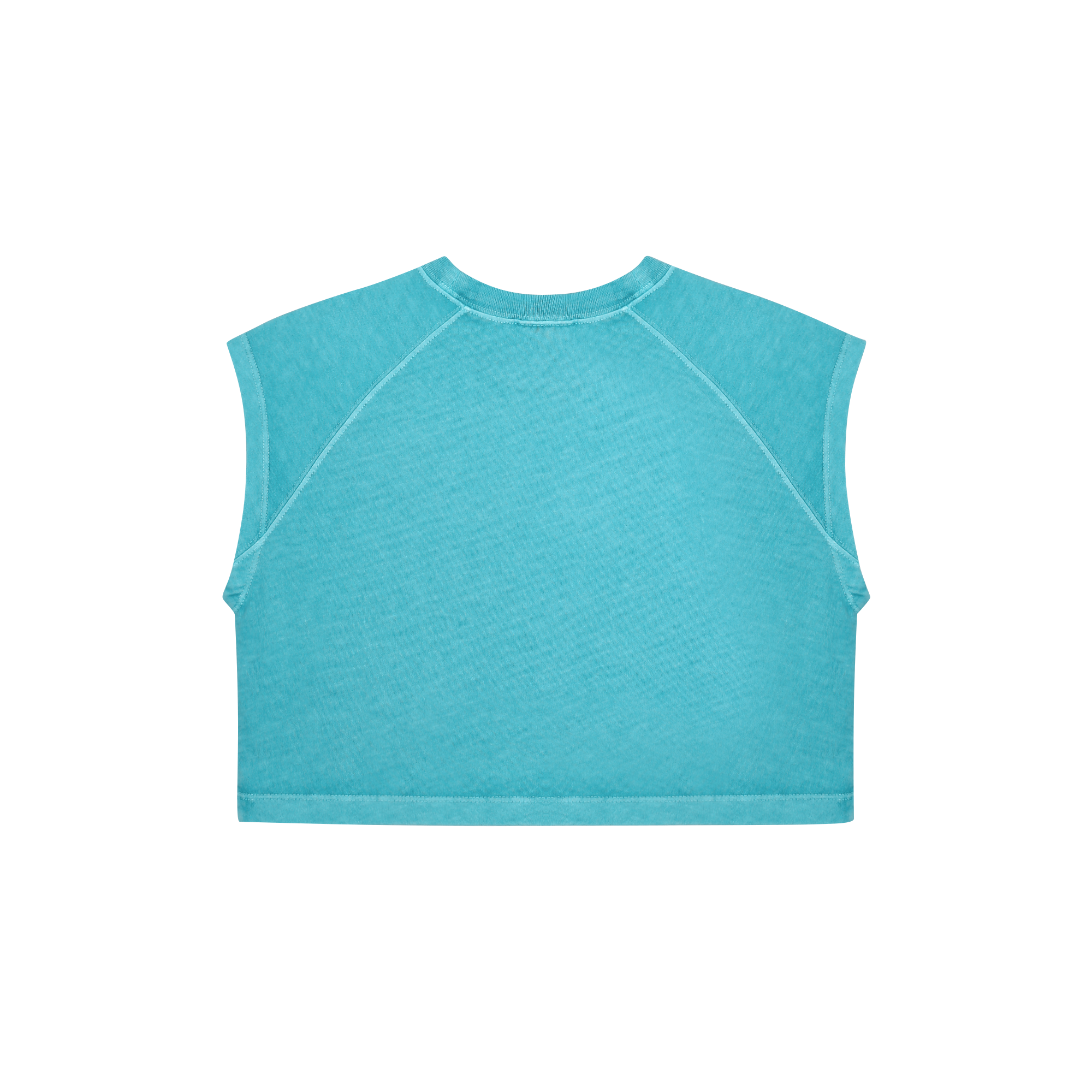 Foodie Pigment S/L Cropped T-Shirt - Mint