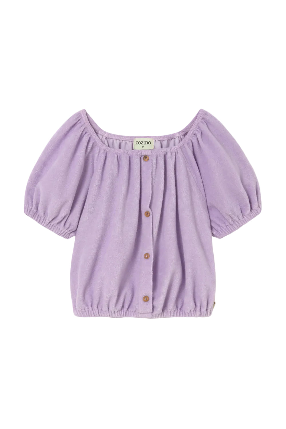 Judy Soft Terry Cloth Tops - Lavender