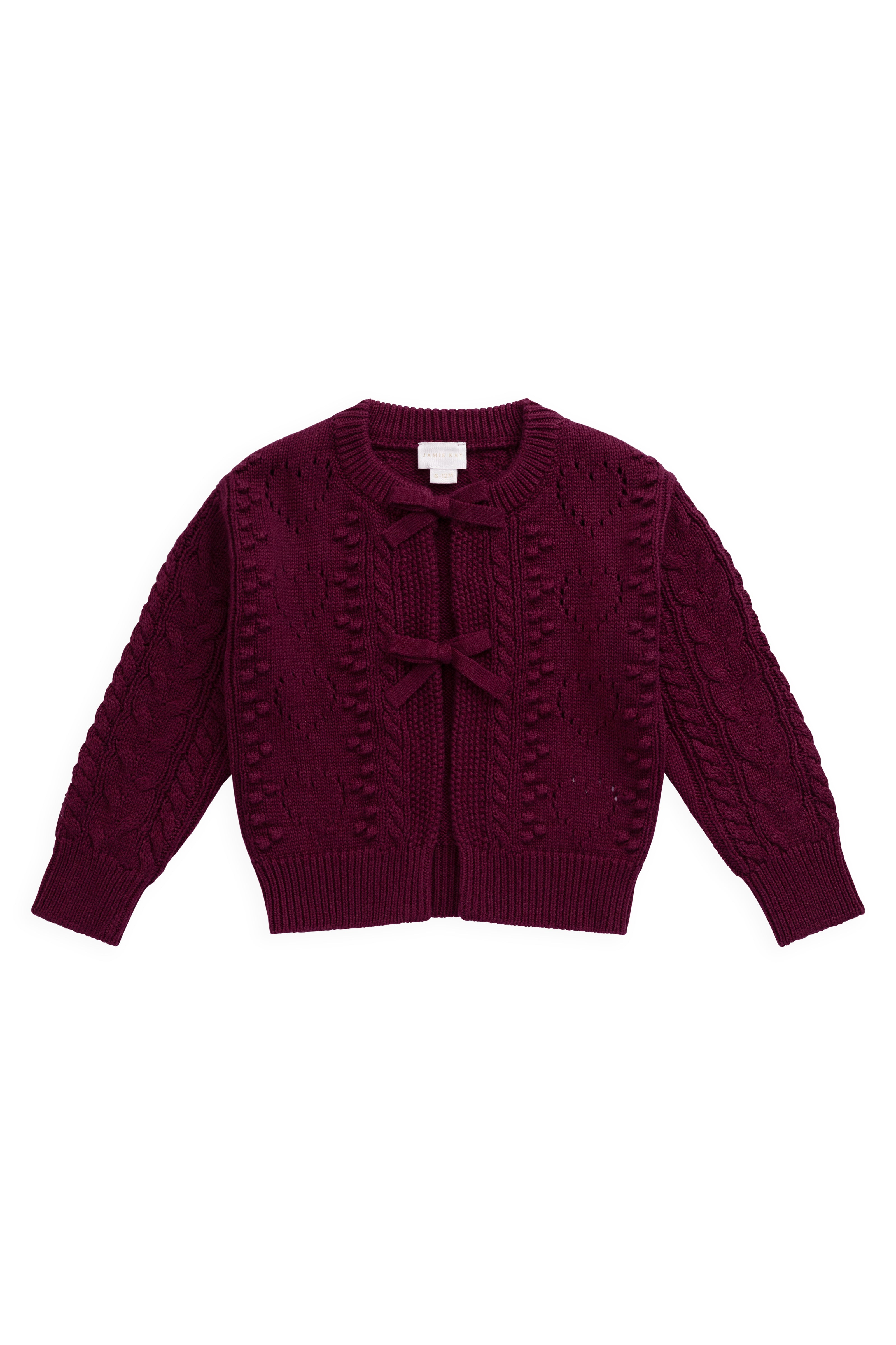 Josephine Knitted Cardigan - Mulberry Wood