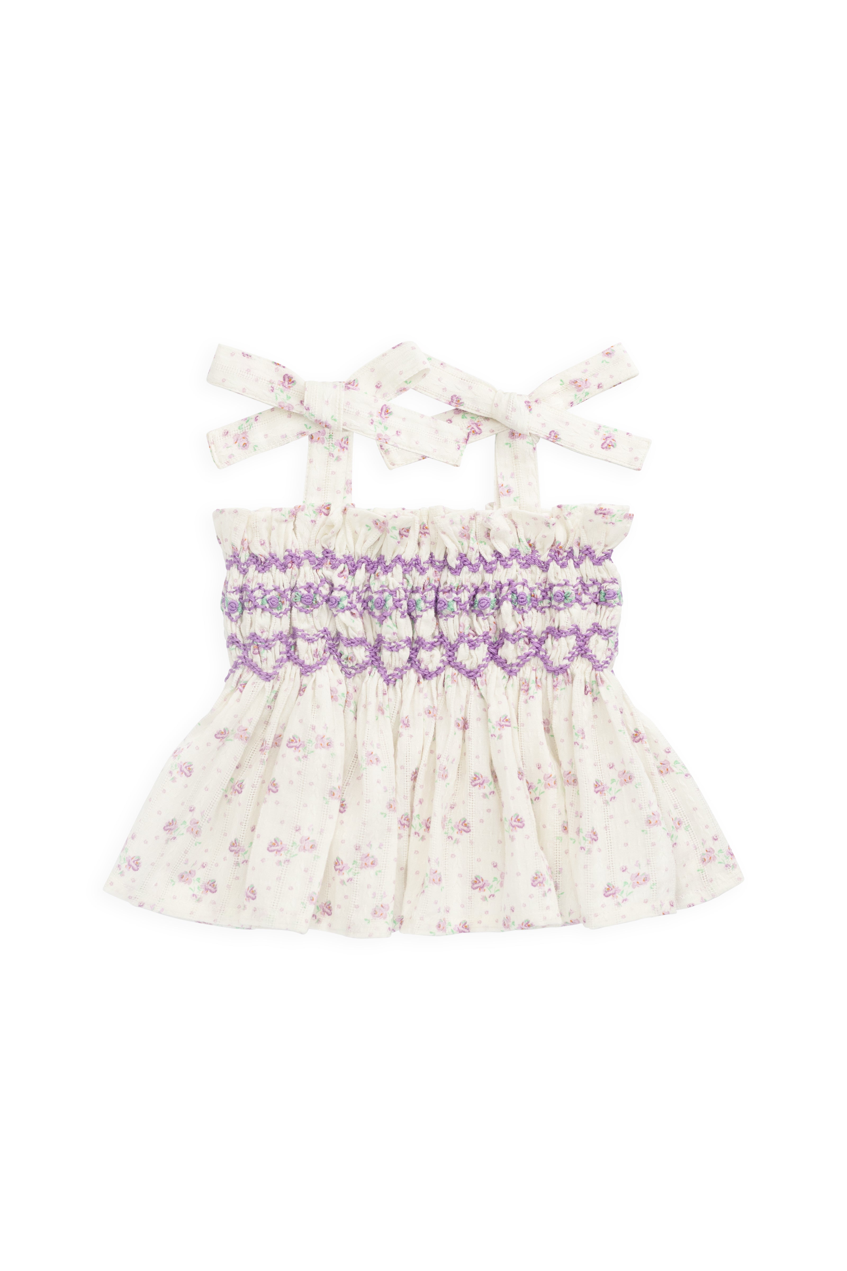 Organic Cotton Carine Top - Molly Lilac