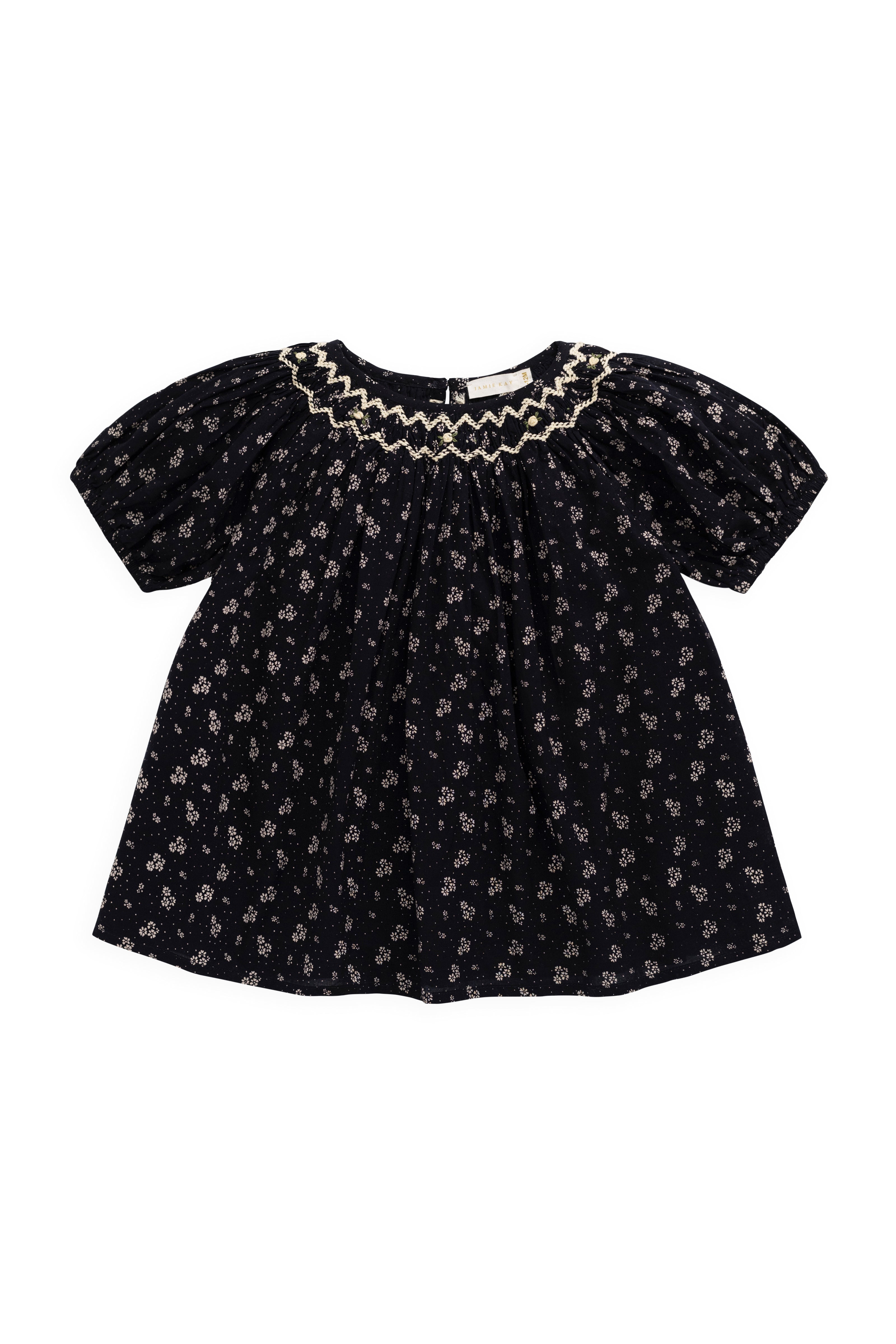 Organic Cotton Dominique Dress - Maisie Navy