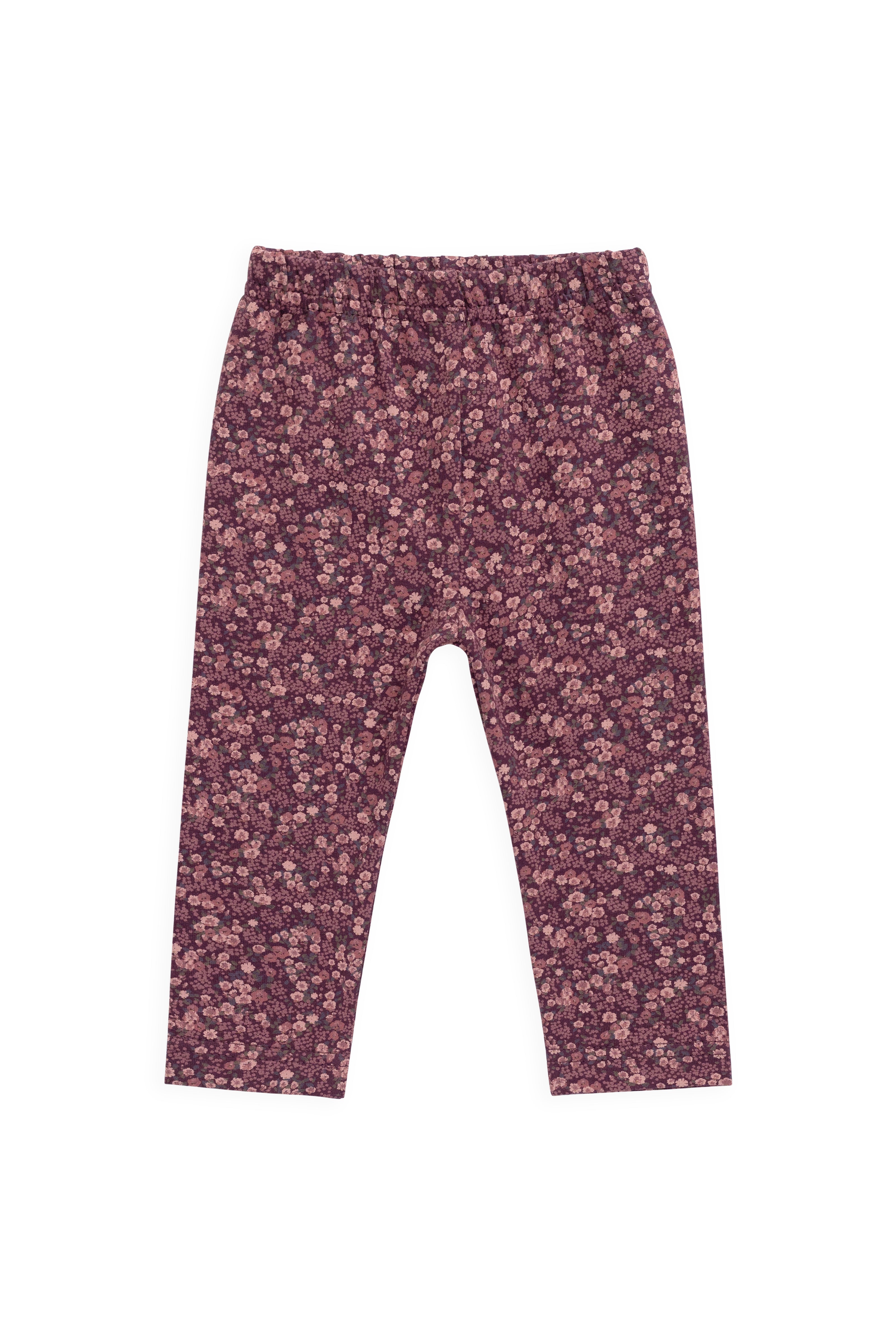 Organic Cotton Everyday Legging - Fig Floral