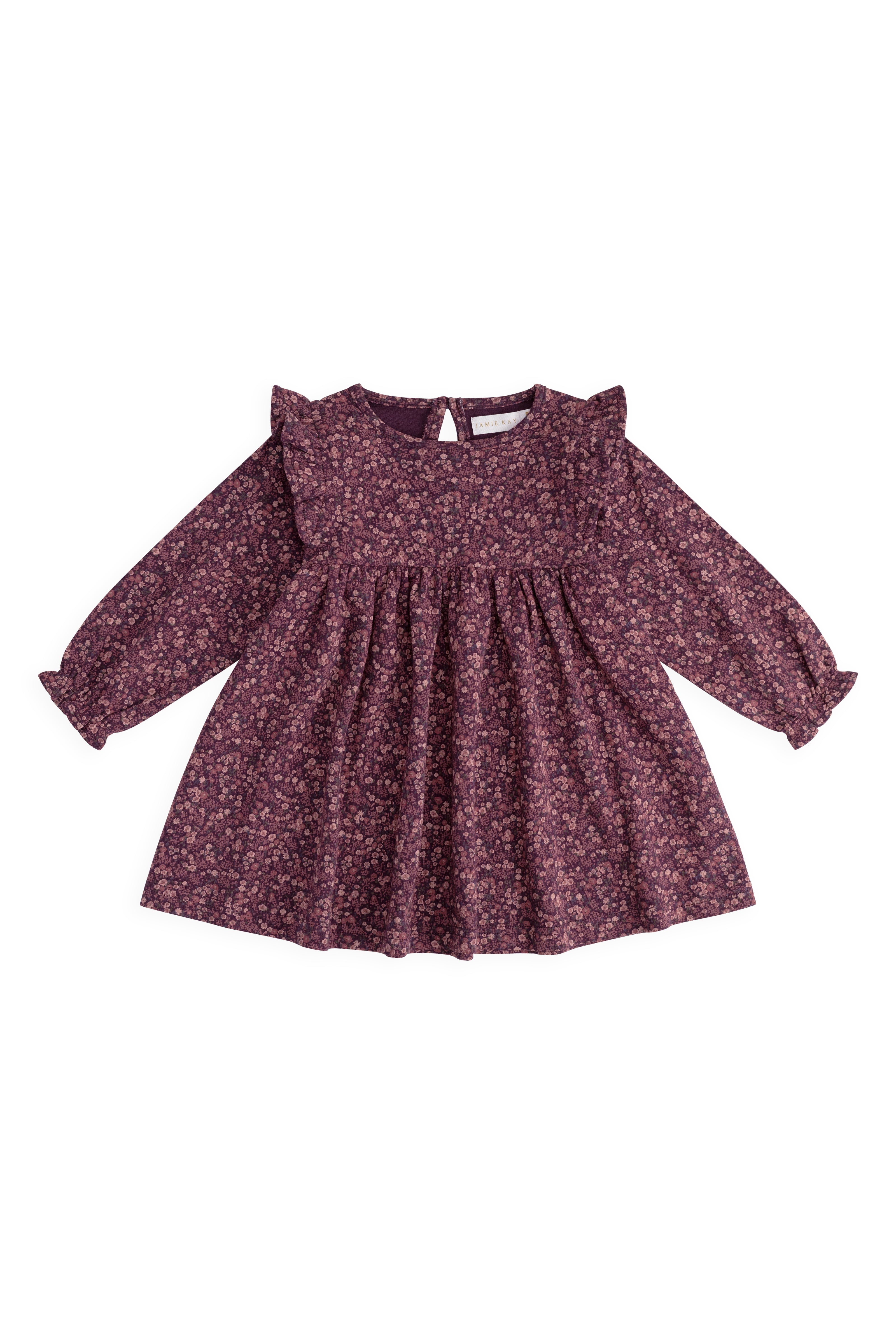 Organic Cotton Frankie Dress - Fig Floral