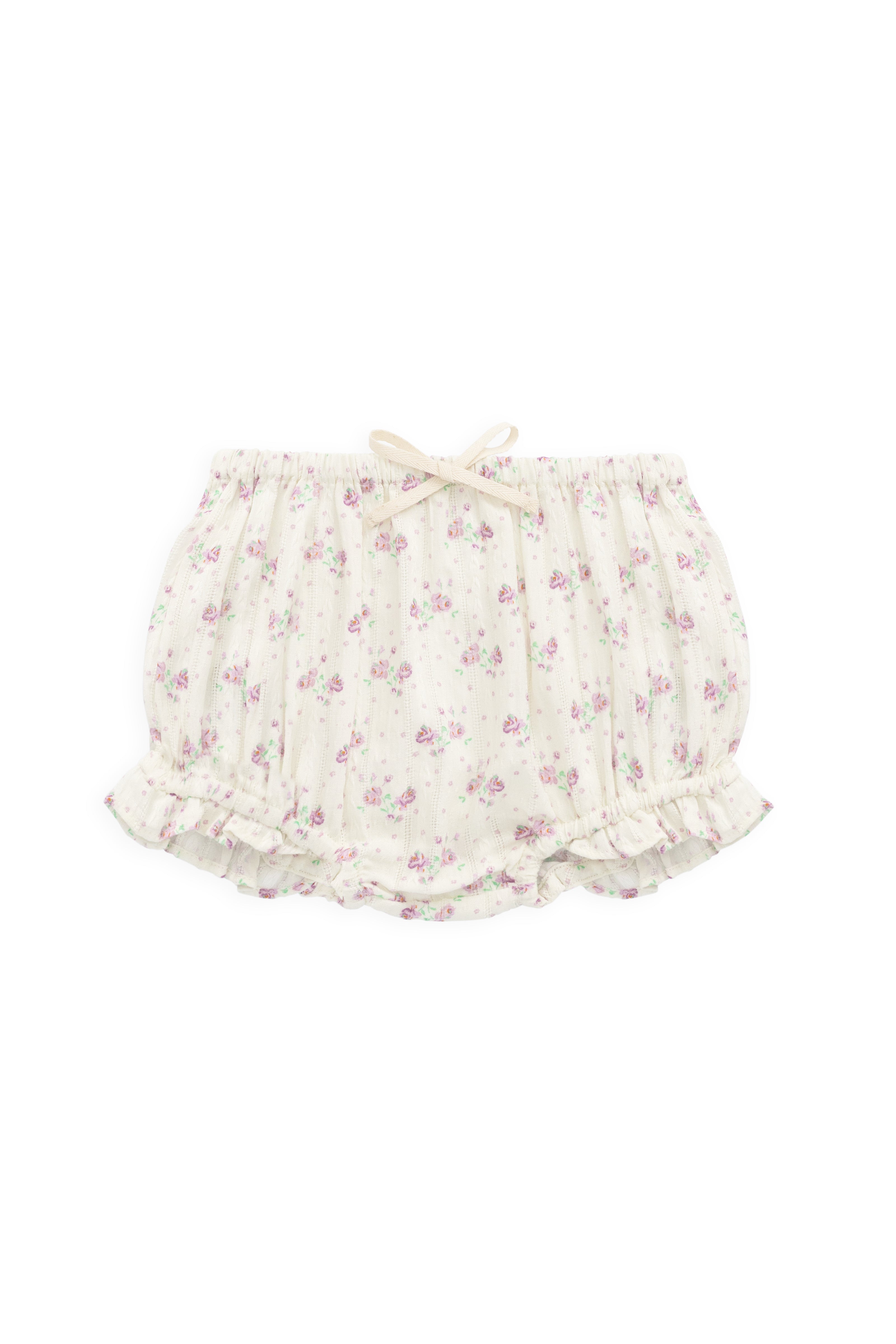 Organic Cotton Frill Bloomer - Molly Lilac
