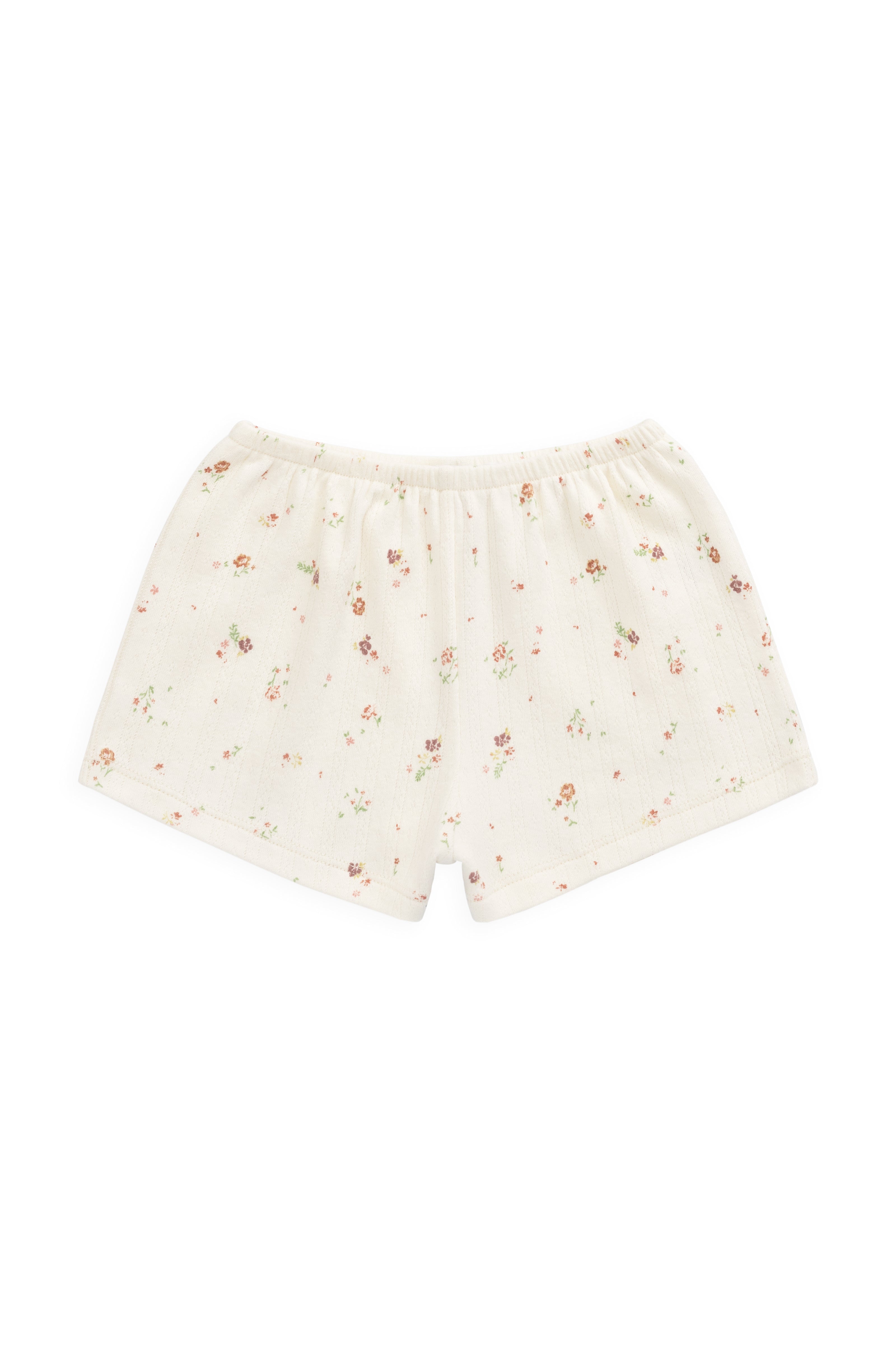 Organic Cotton Pointelle Anais Short - Eloise Egret