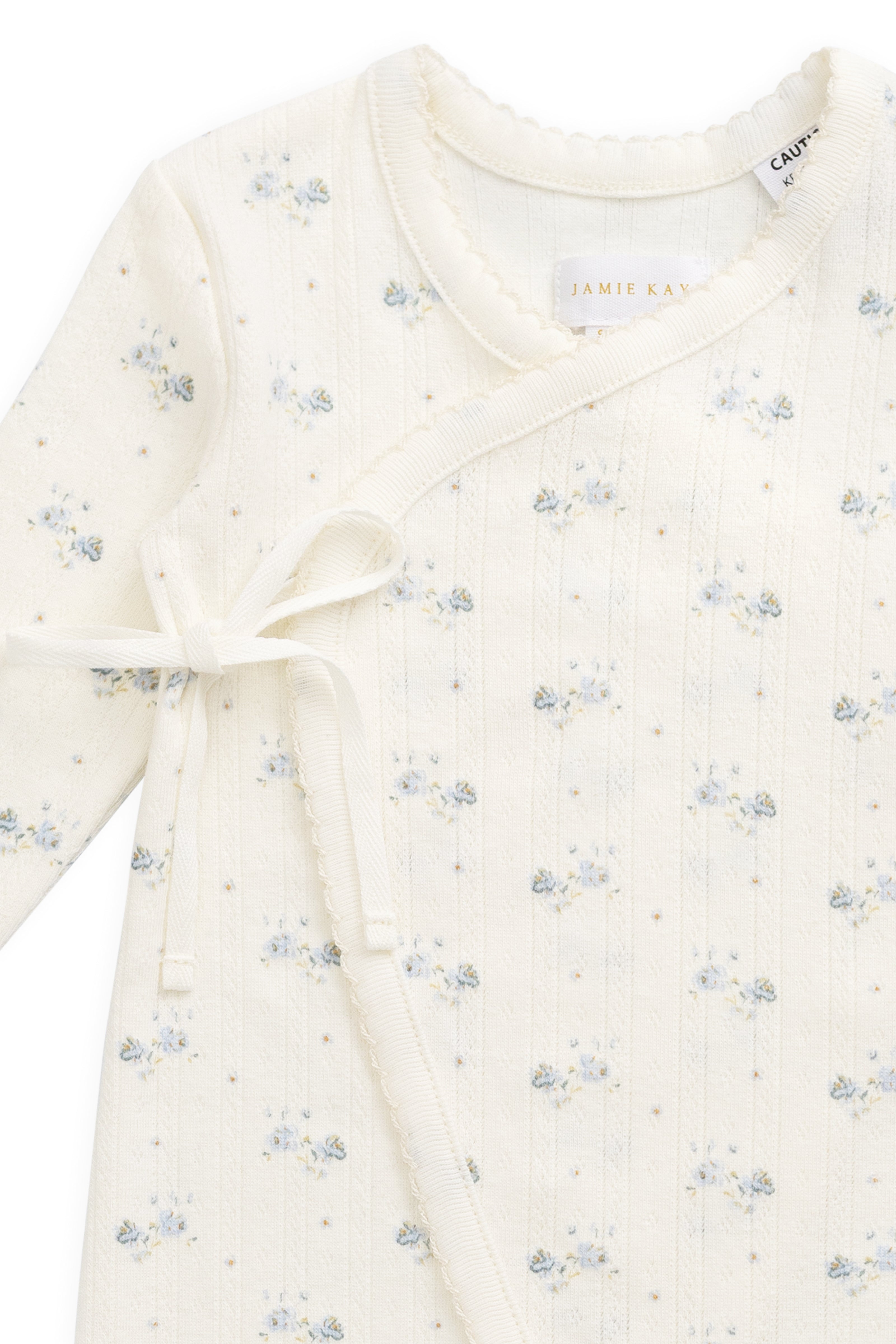 Organic Cotton Pointelle Estelle Onepiece - Molly Blue
