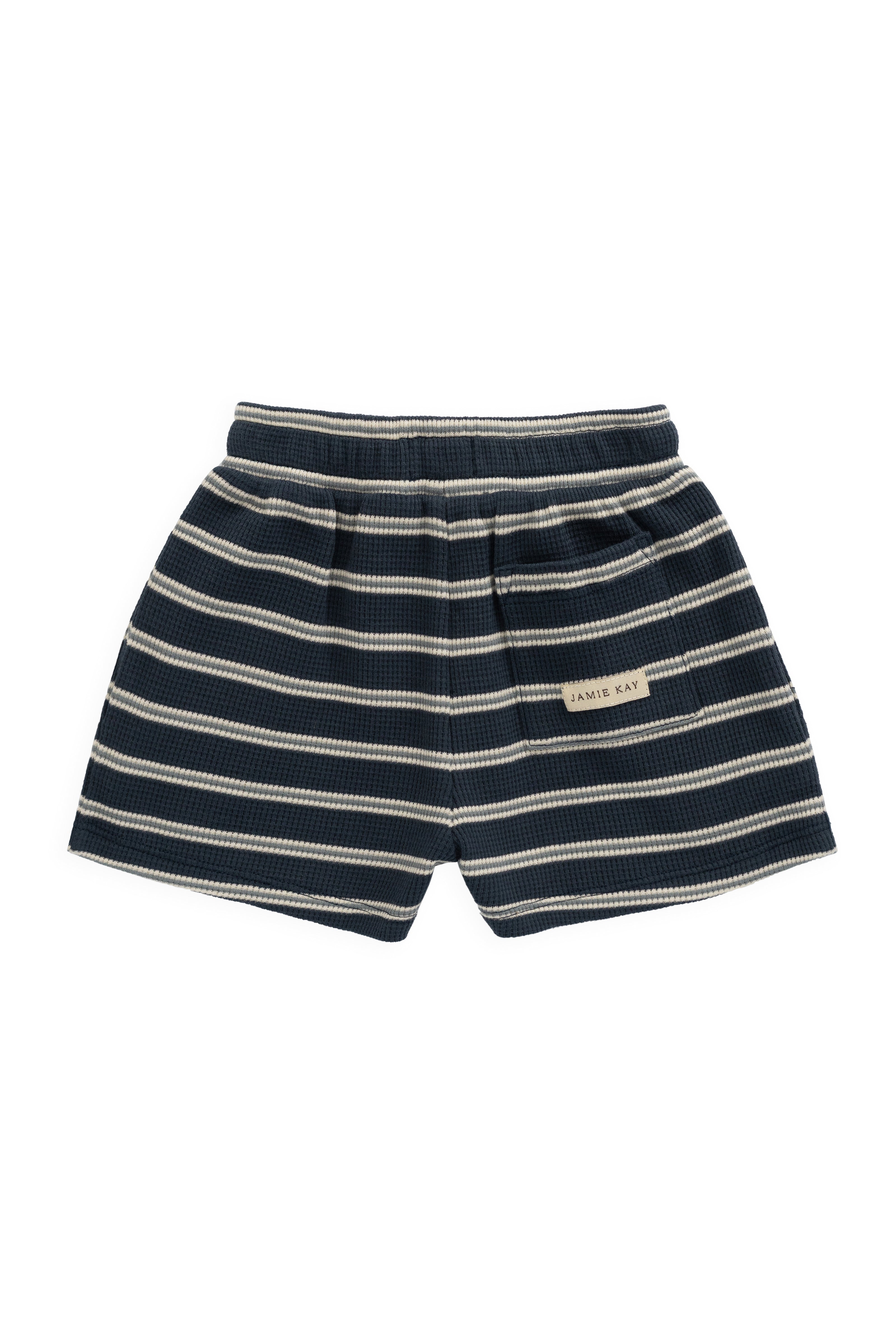 Organic Cotton Waffle Leith Short - Dreamer Stripe Captain