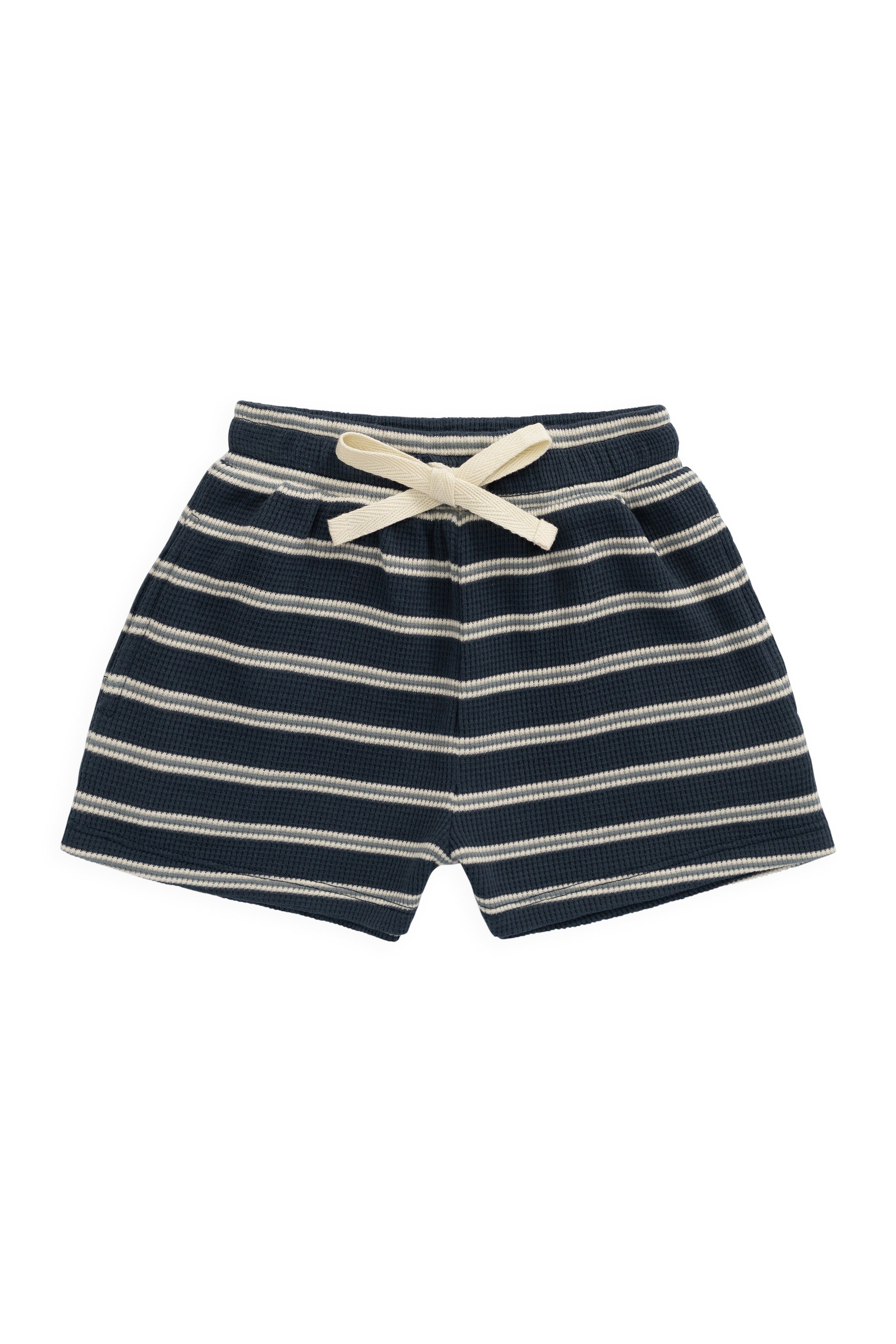 Organic Cotton Waffle Leith Short - Dreamer Stripe Captain