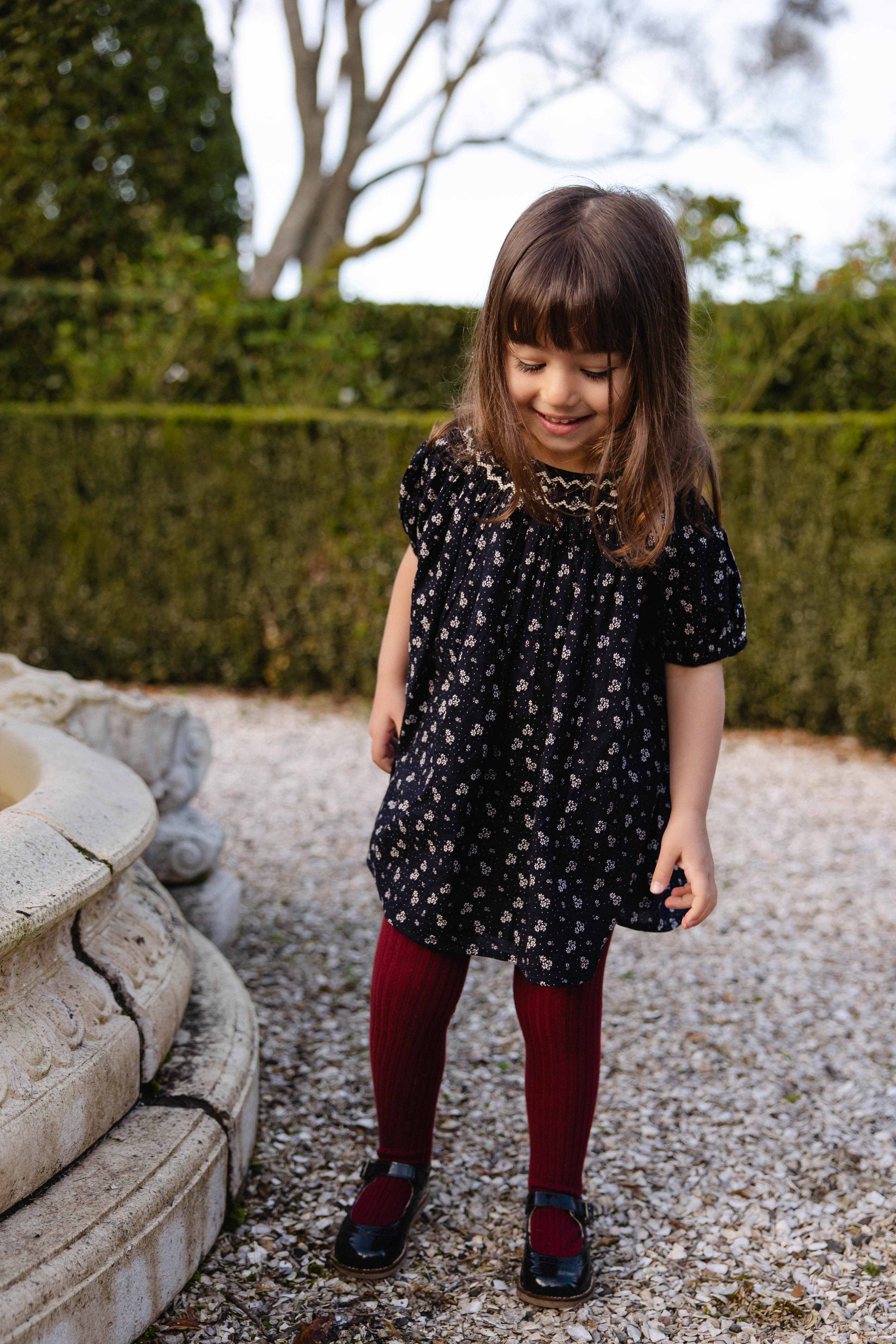 Organic Cotton Dominique Dress - Maisie Navy