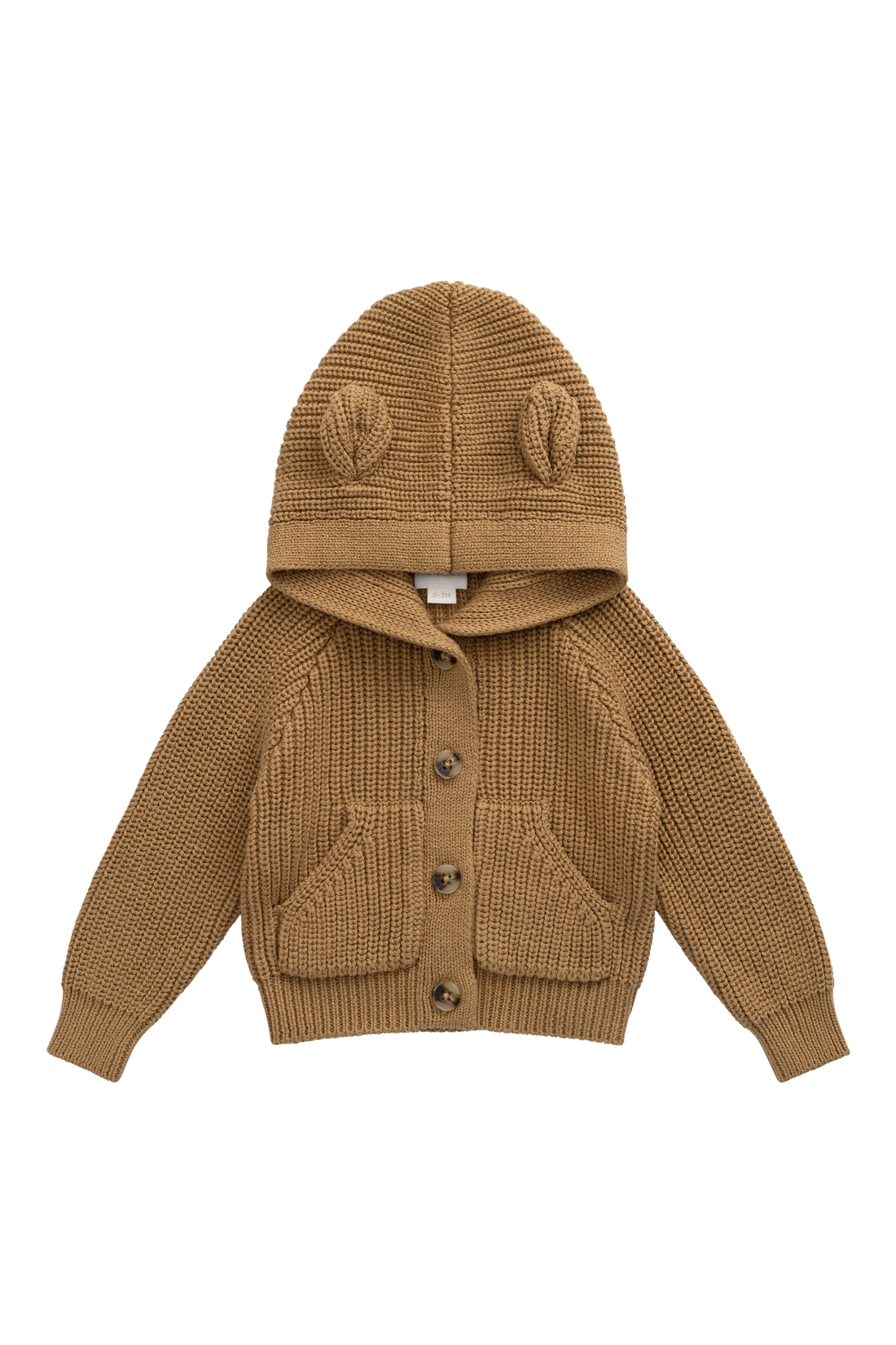Bear Cardigan - Tawny Brown