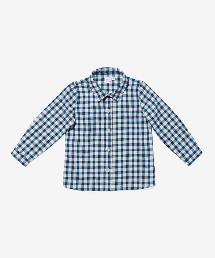Jeffie Shirt - Blue Picnic Check