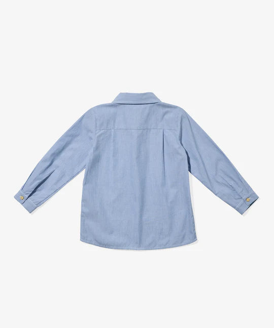 Jeffie Shirt - Blue Pinstripe