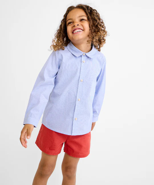 Jeffie Shirt - Blue Pinstripe
