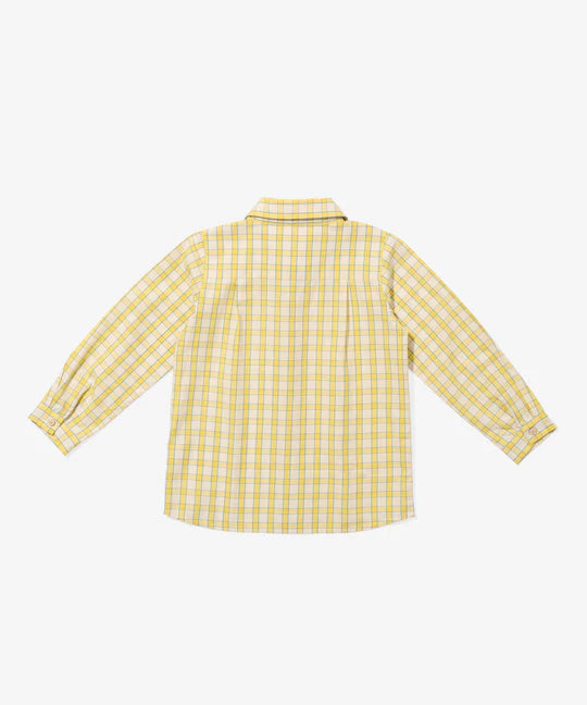 Jeffie Shirt - Yellow Picnic Check