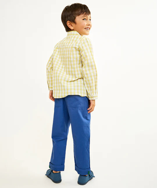 Jeffie Shirt - Yellow Picnic Check