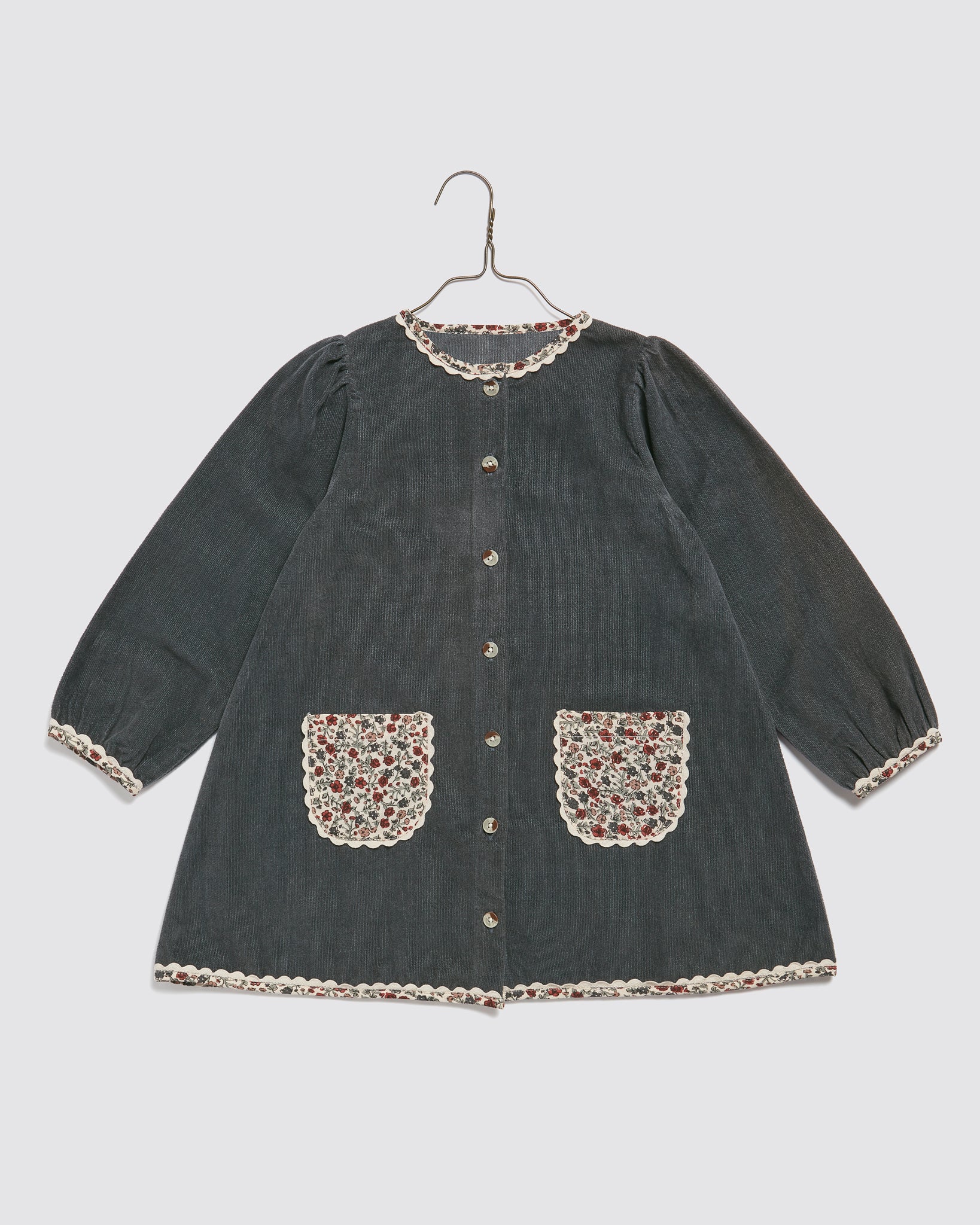 Jules Dress Velvet - Juniper