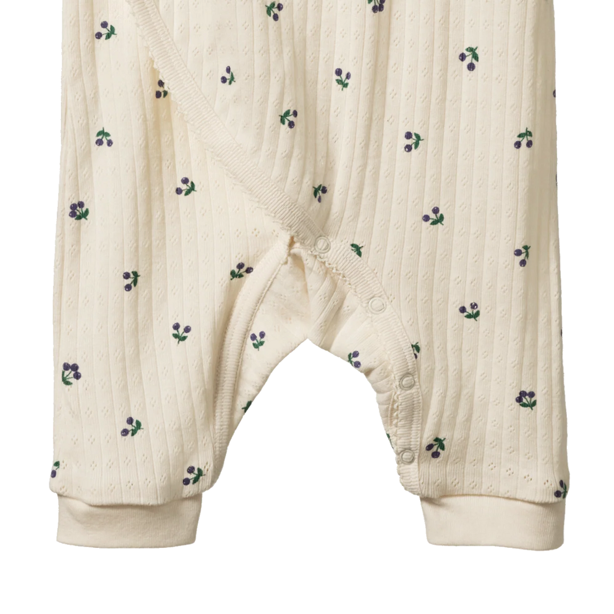 Pointelle Kimono Stretch and Grow - Winter Berry