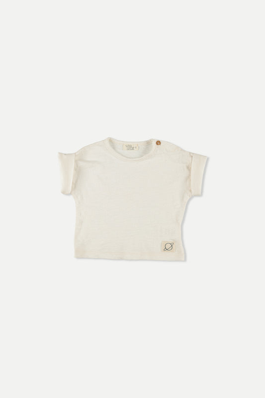 Slub Basic Baby T-Shirt Ivory