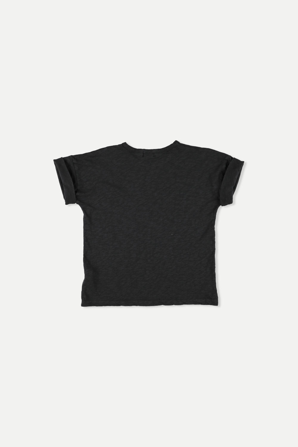 slub basic T-shirt Navy