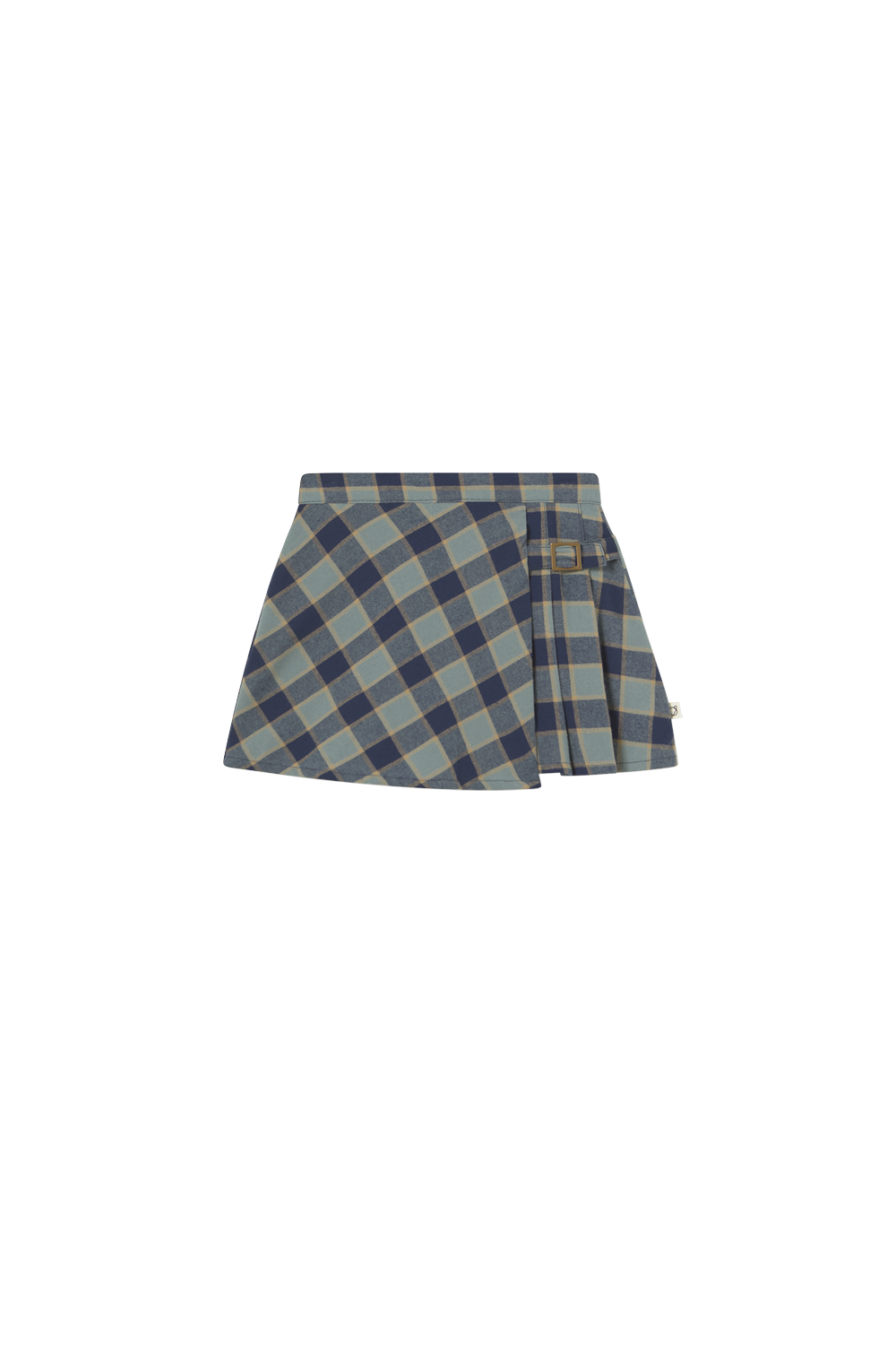 Check Flannel Skirt - Artic Blue