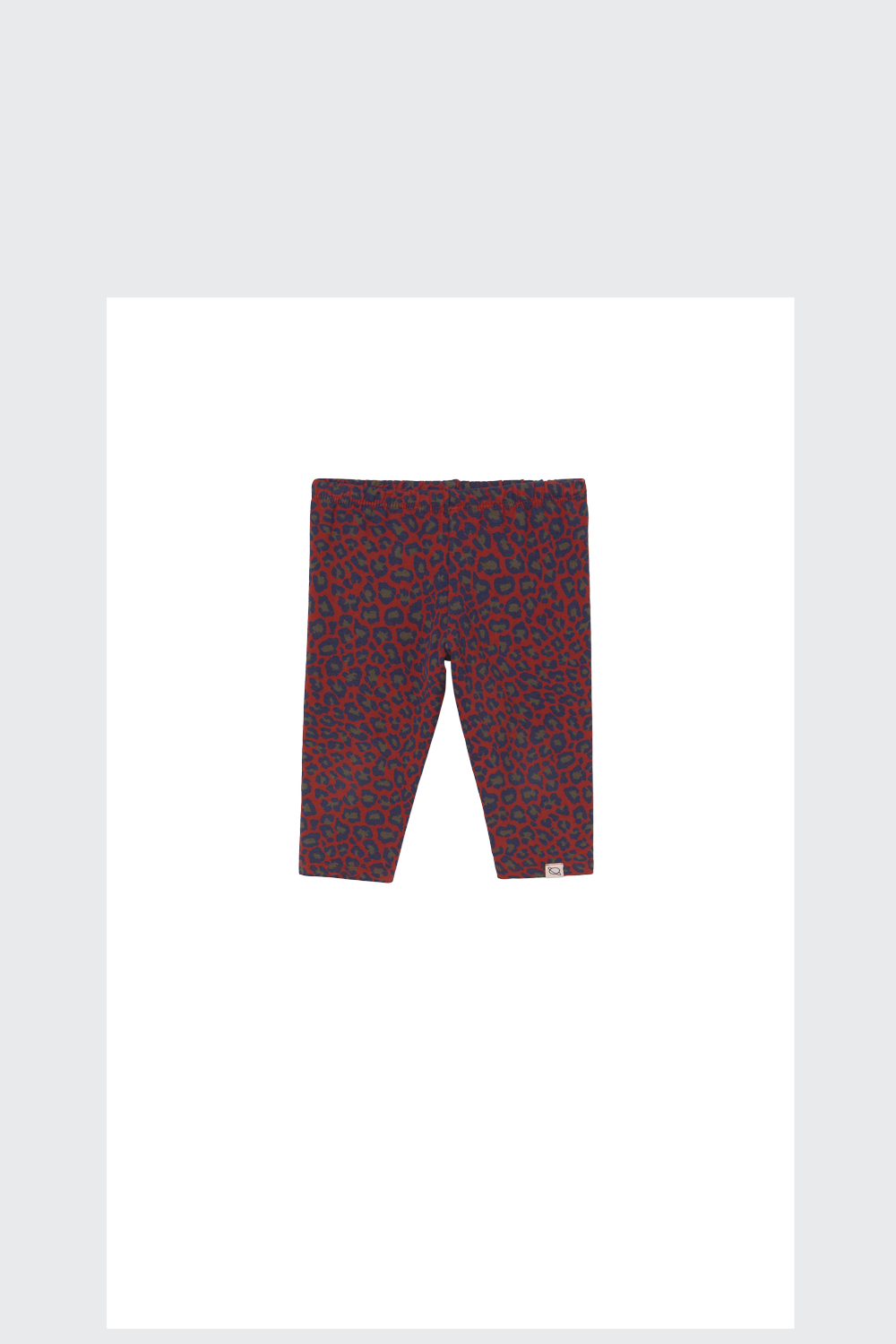 Animal Print Fleece Baby Leggings - Red Velvet
