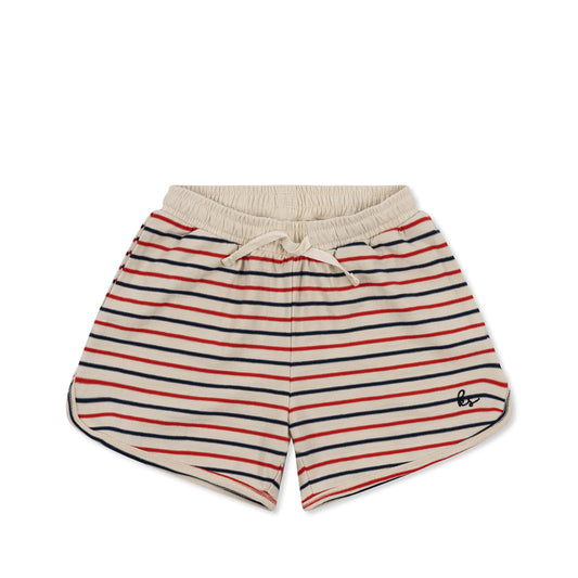 lin classic shorts gots - tricolore stripes