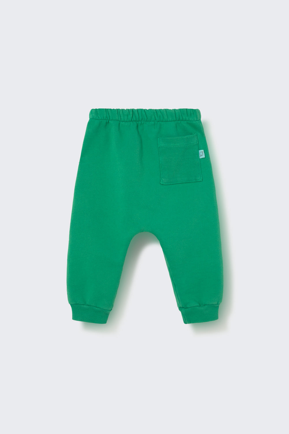Louis Washed Brushed Fleece Baby Pants - Grass