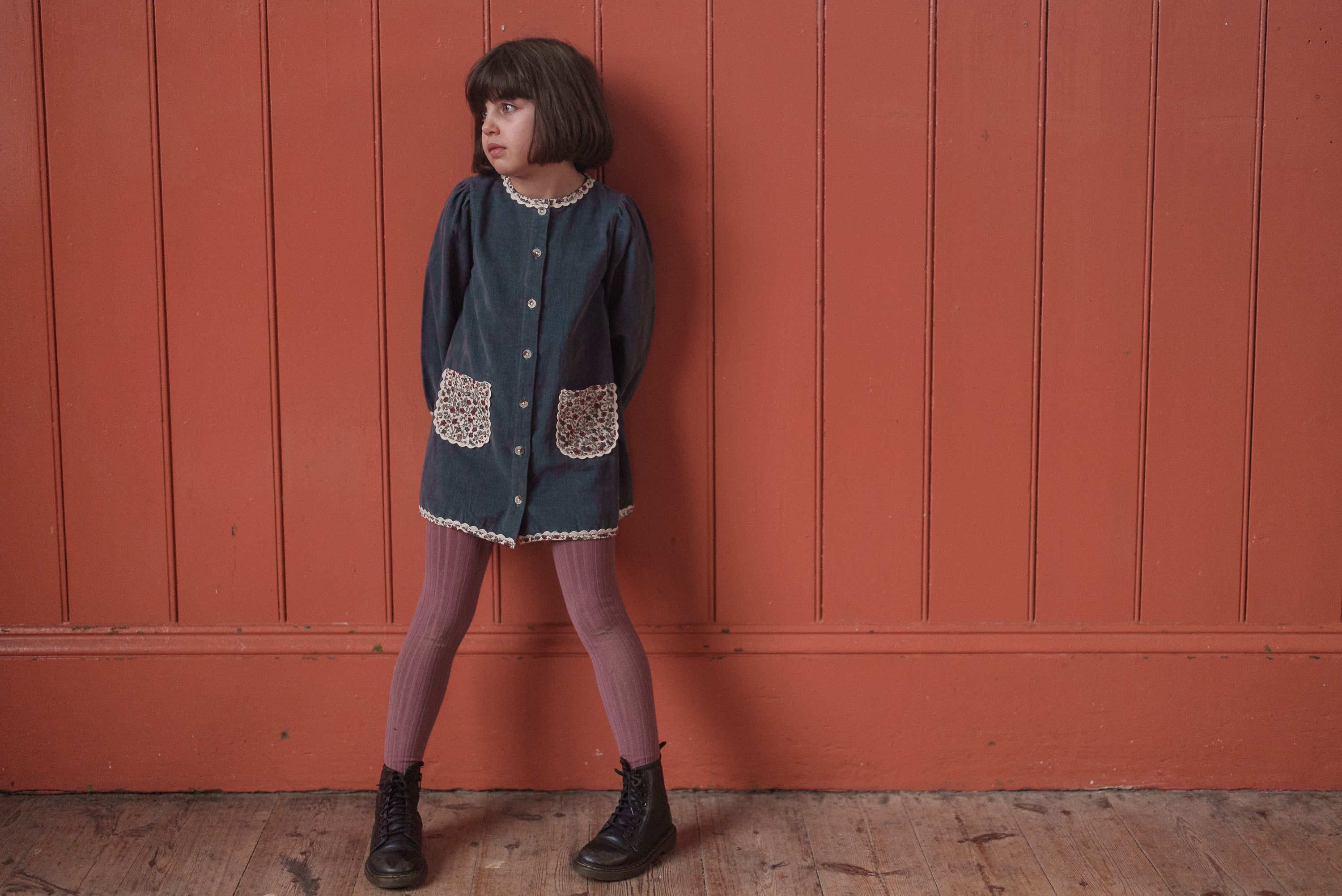 Jules Dress Velvet - Juniper