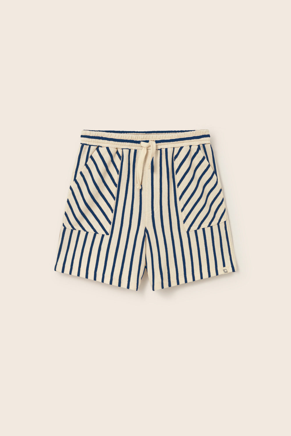 Marco Double-Faced Striped Bermuda Shorts - Navy