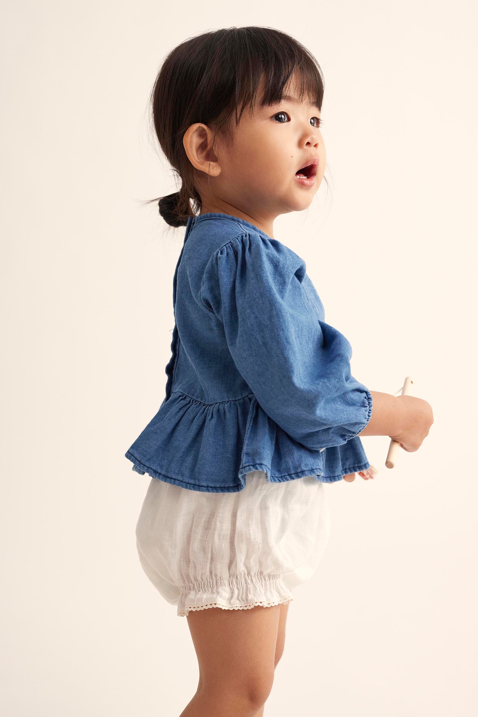 Linen Baby Bloomers - Ivory