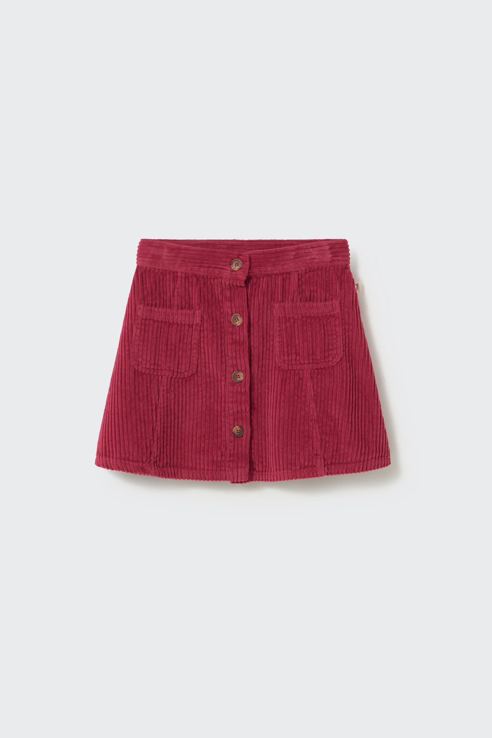 Modena Wide Wale Corduroy Skirt - Prune